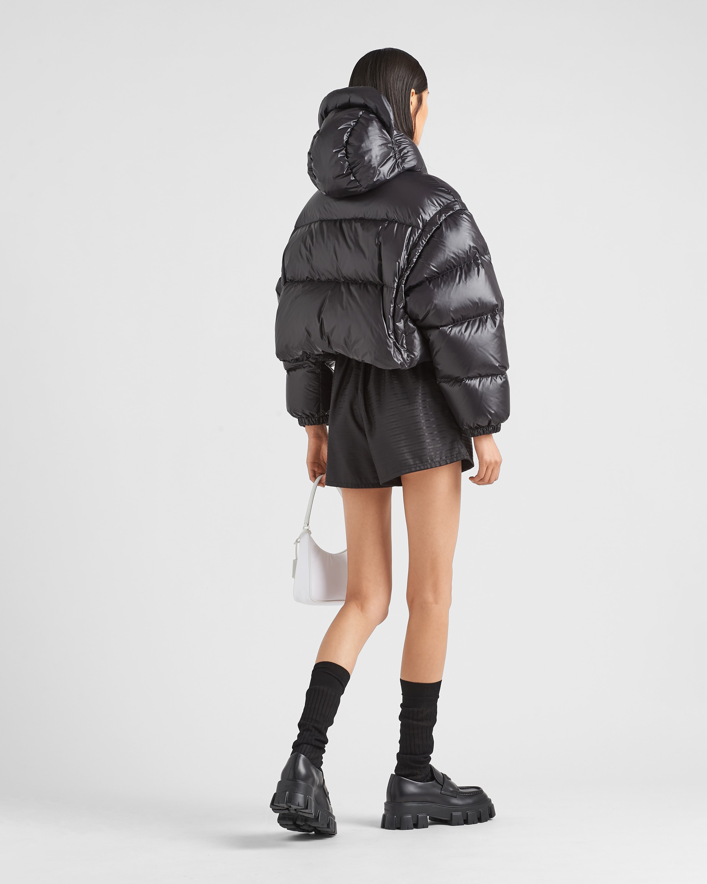 Re-Nylon convertible cropped down jacket - 5