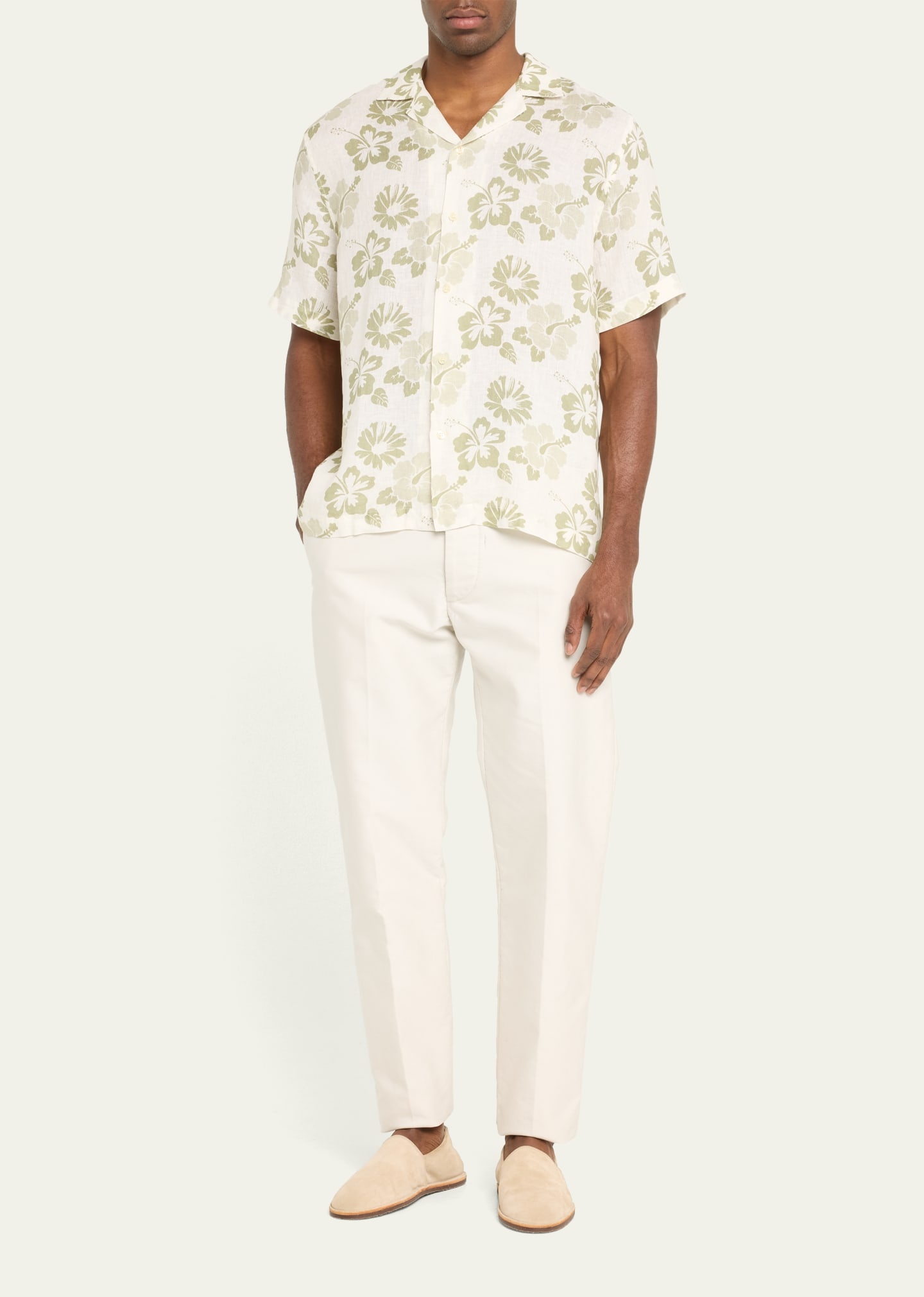 Men's Terry Jacquard Camp Shirt - 2