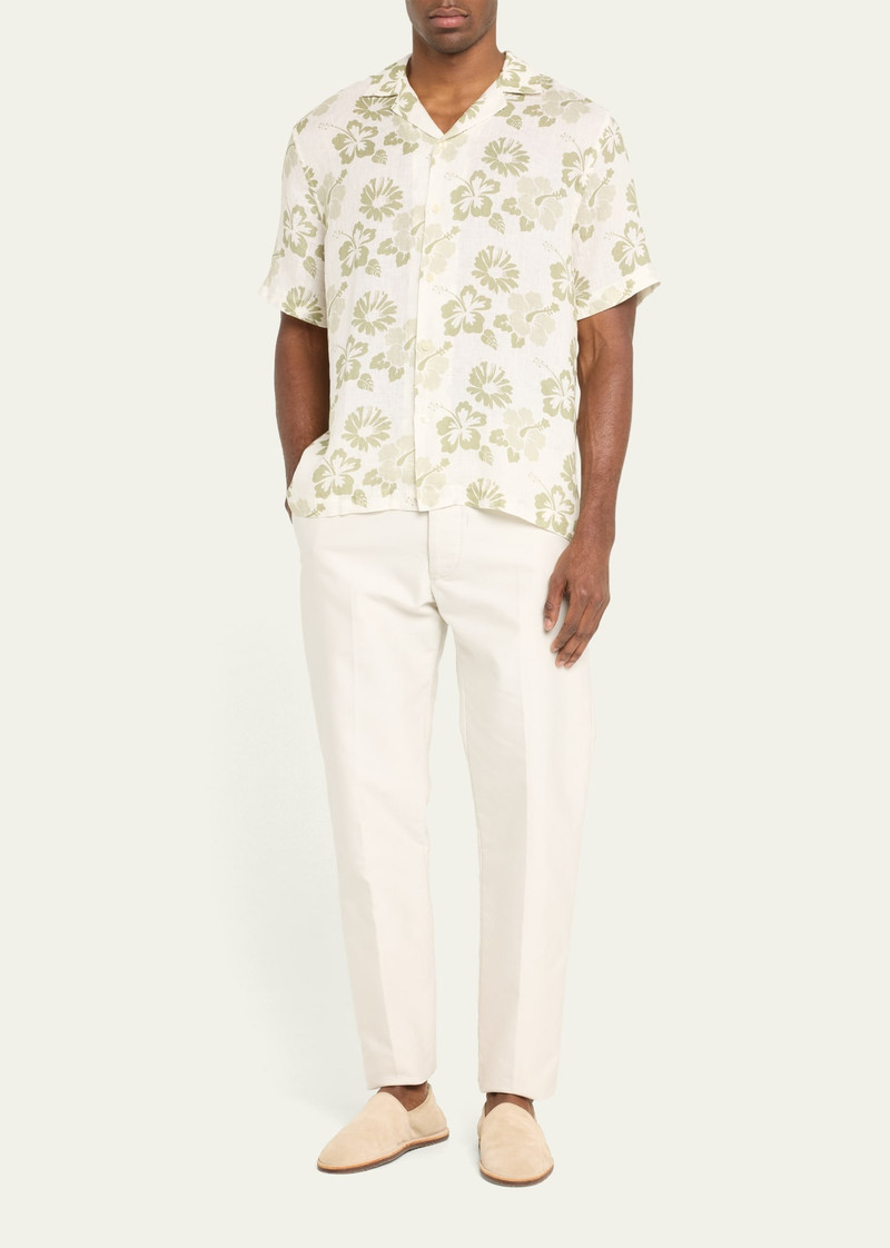 FRESCOBOL CARIOCA Men's Terry Jacquard Camp Shirt outlook