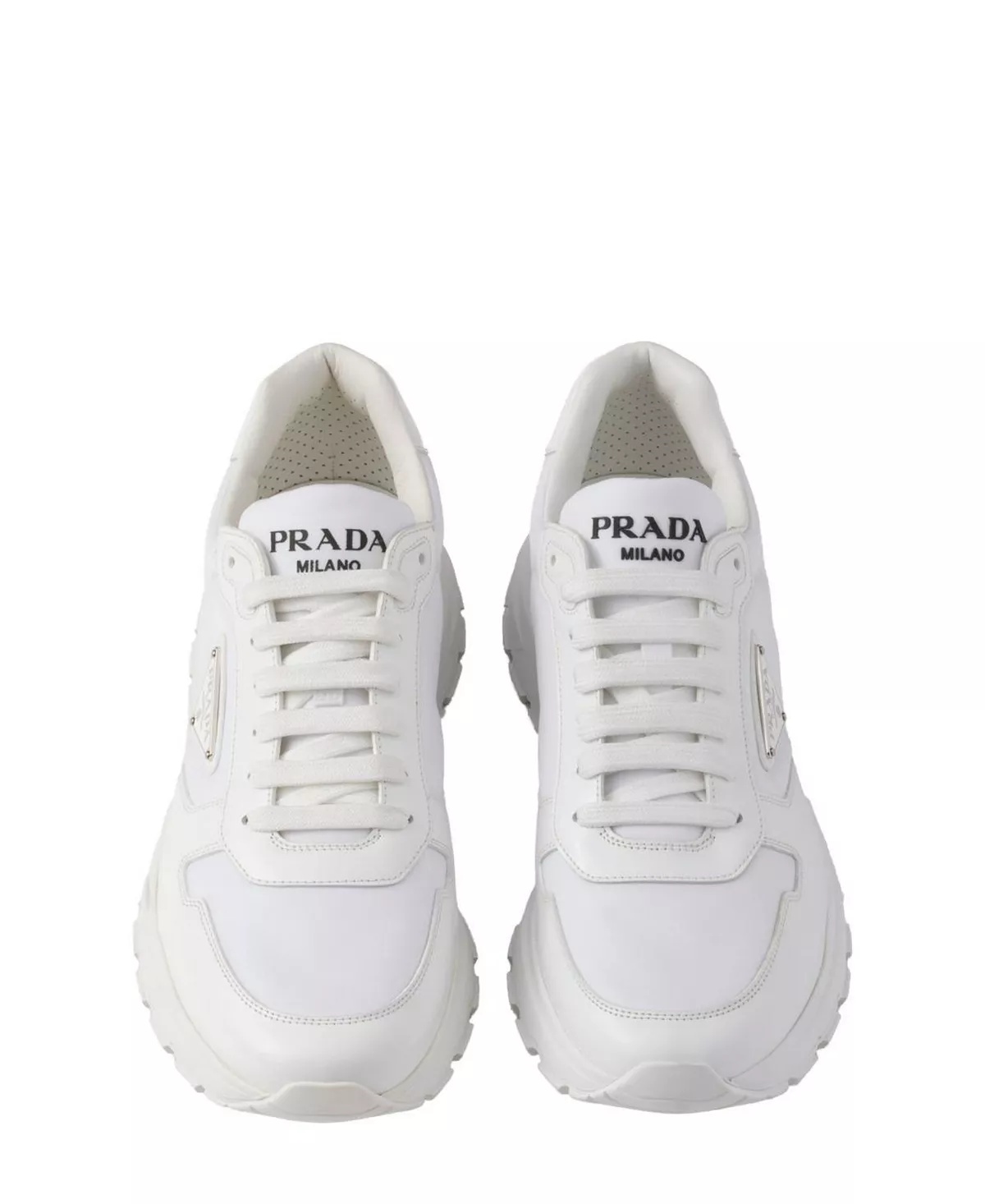 Men's Prax 01 Re-Nylon and Brushed Leather Sneakers - 2