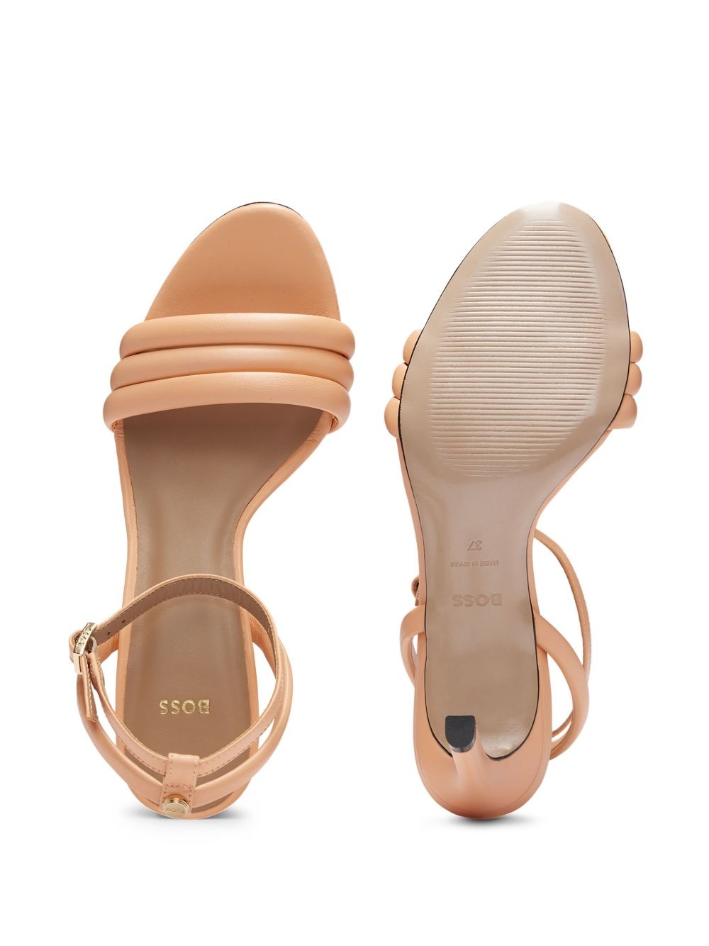 70mm padded leather sandals - 4