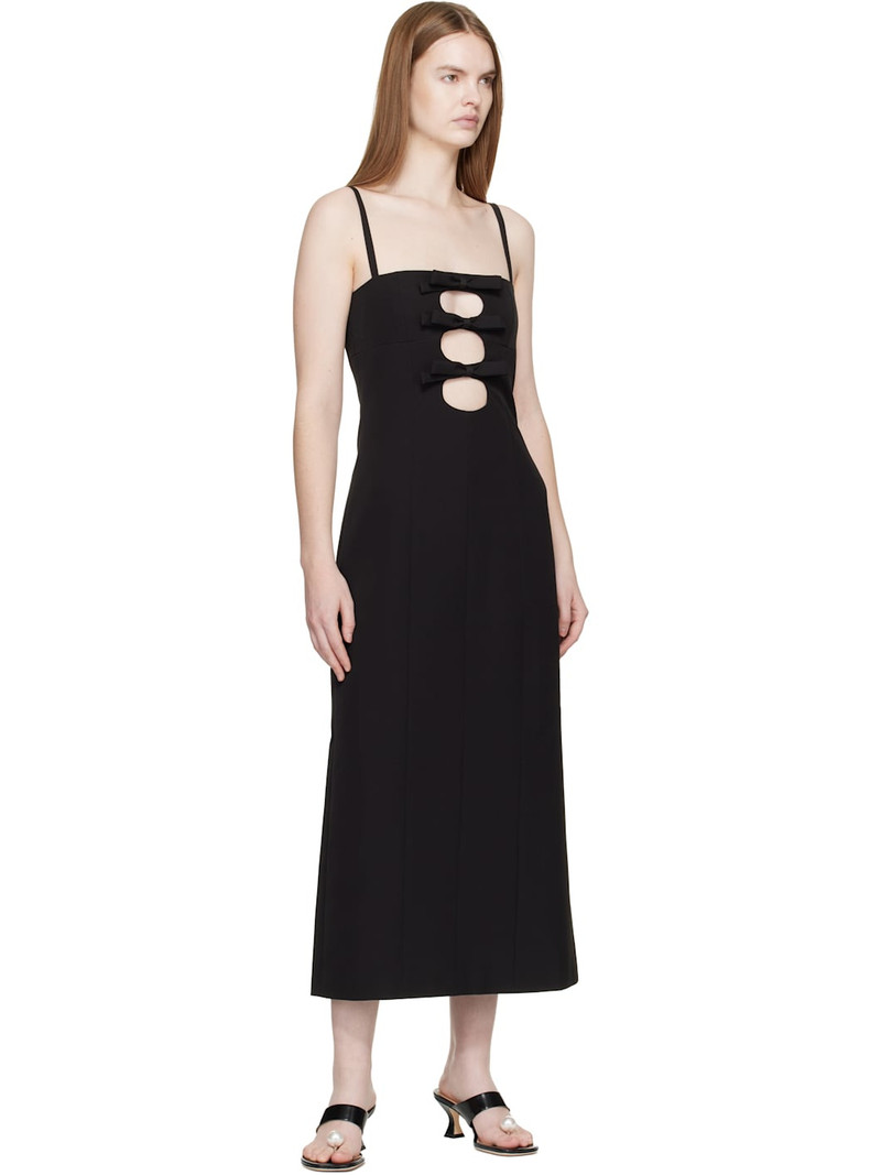 SANDY LIANG Black Sen Midi Dress outlook
