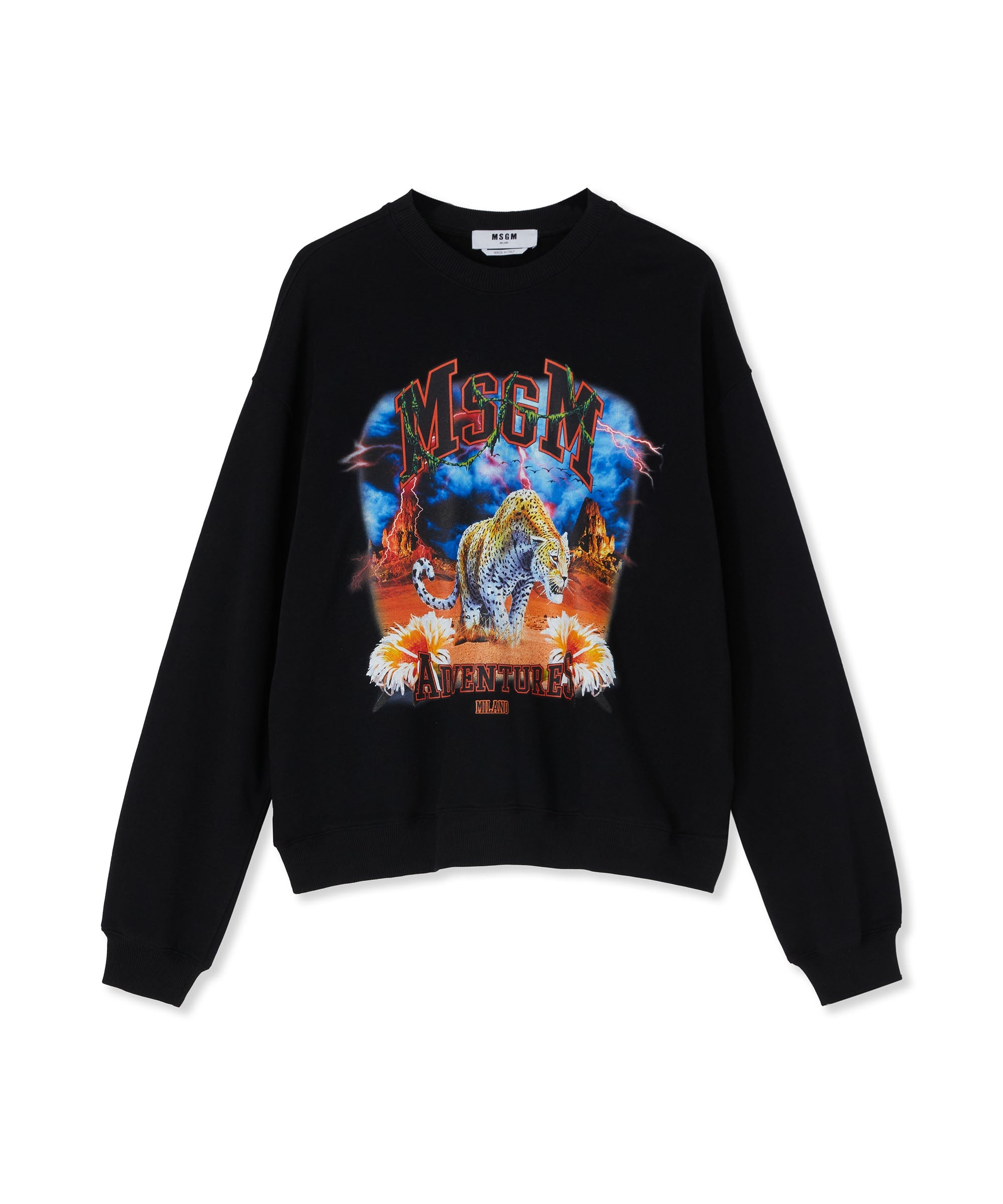 Sweatshirt with "MSGM adventures" graphic - 1