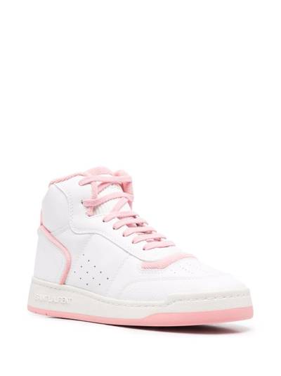 SAINT LAURENT high-top leather sneakers outlook