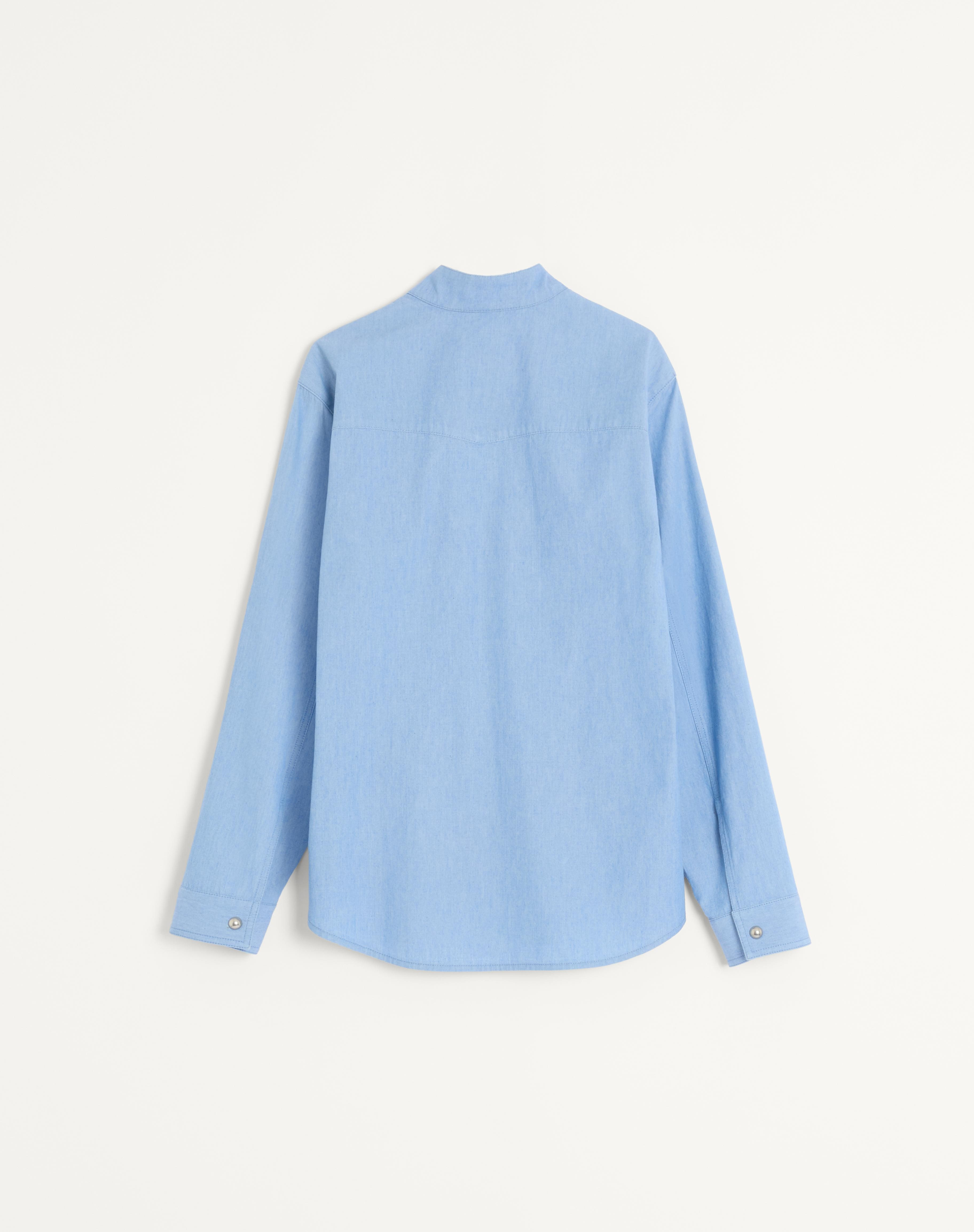 DENIM SHIRT WITH CABOCHONS - 2