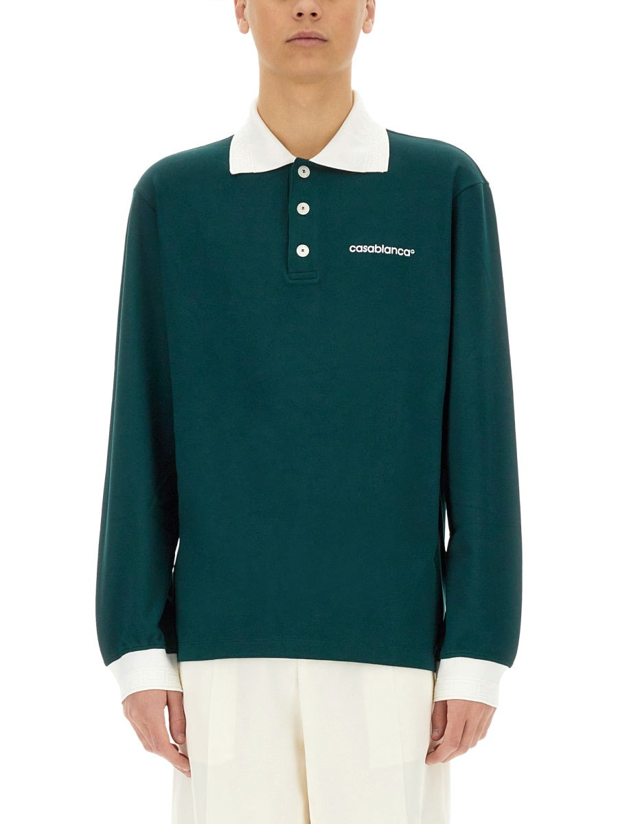 Casablanca Men Polo With Logo - 1