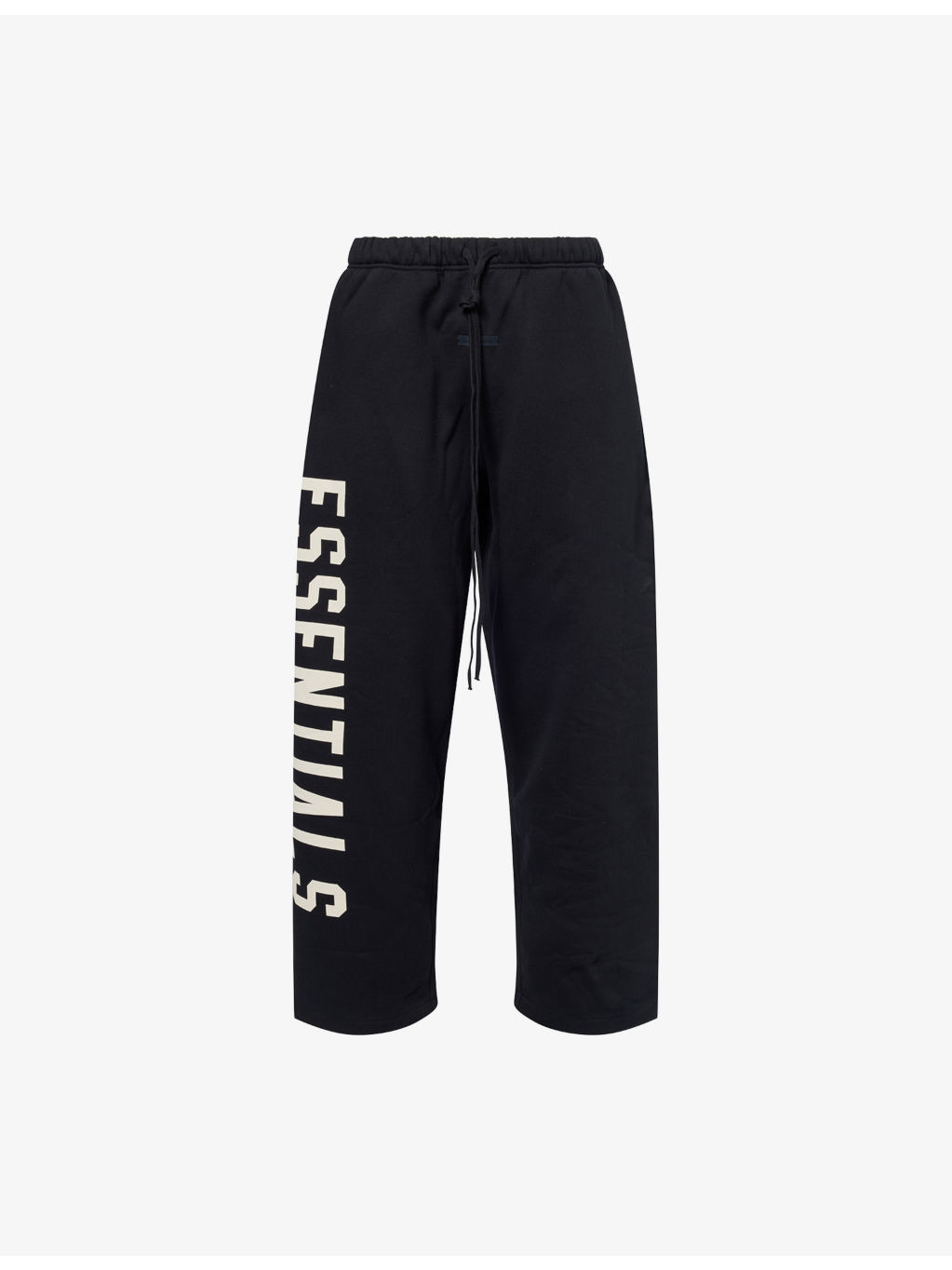 Brand-Print Wide-Leg Cotton-Blend Jogging Bottoms - 1