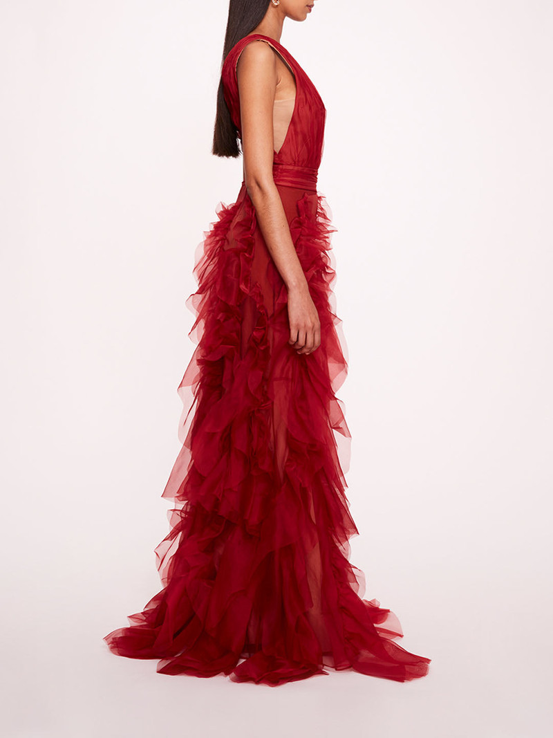 MATTE ORGANZA GOWN 3