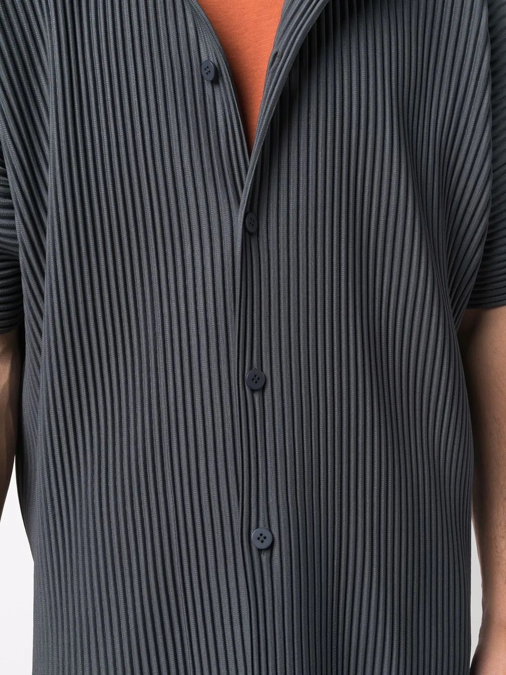 pleated short-sleeved shirt - 5