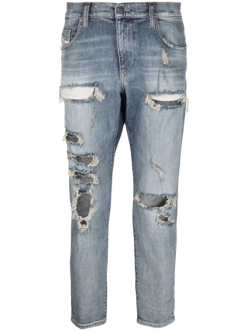 mid-rise slim-cut jeans 1