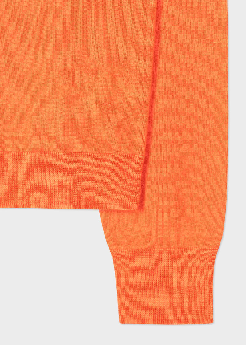 Paul Smith Orange Crew Neck 'Signature Stripe' Sweater outlook