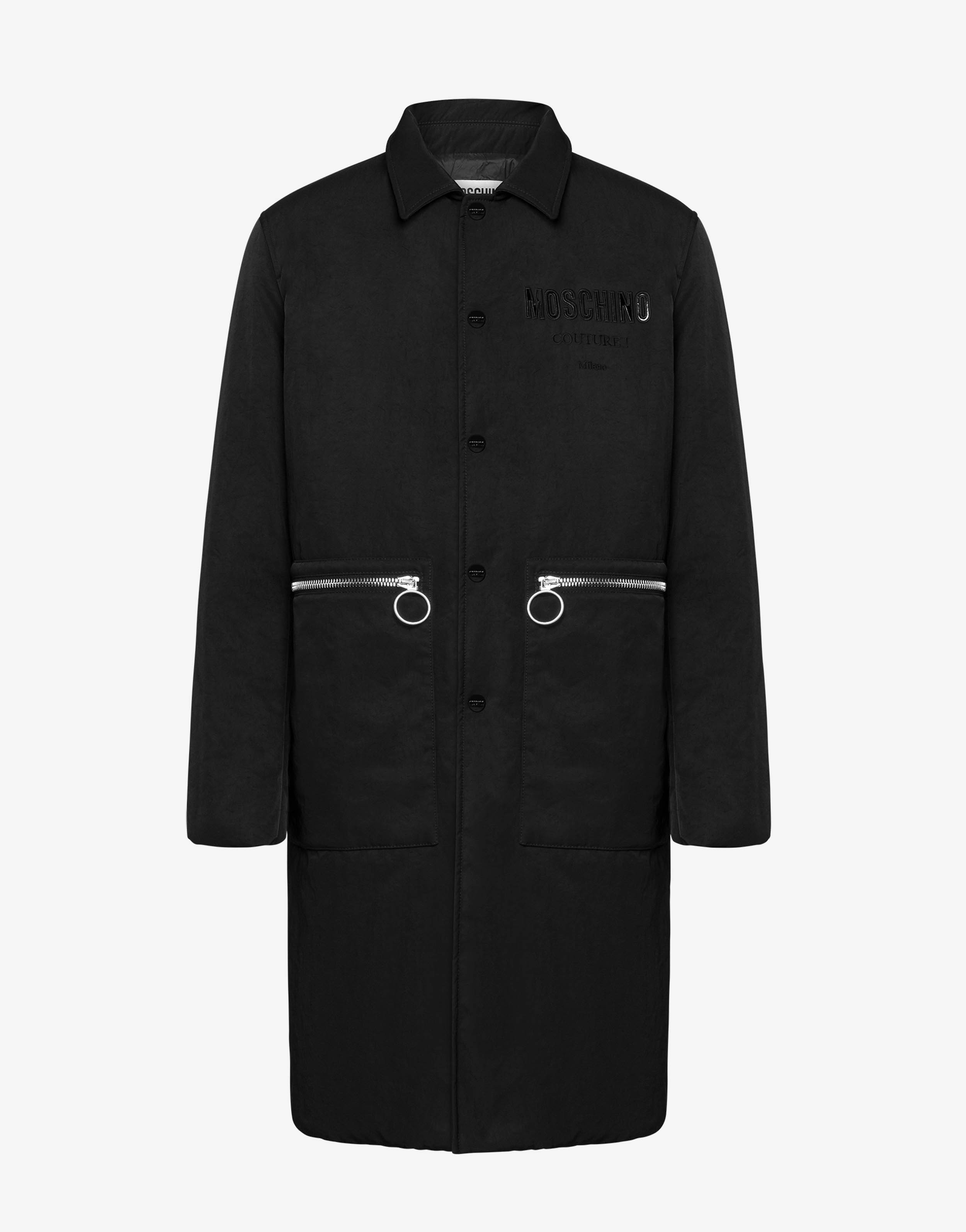 VINYL MOSCHINO COUTURE TECHNICAL NYLON COAT - 1
