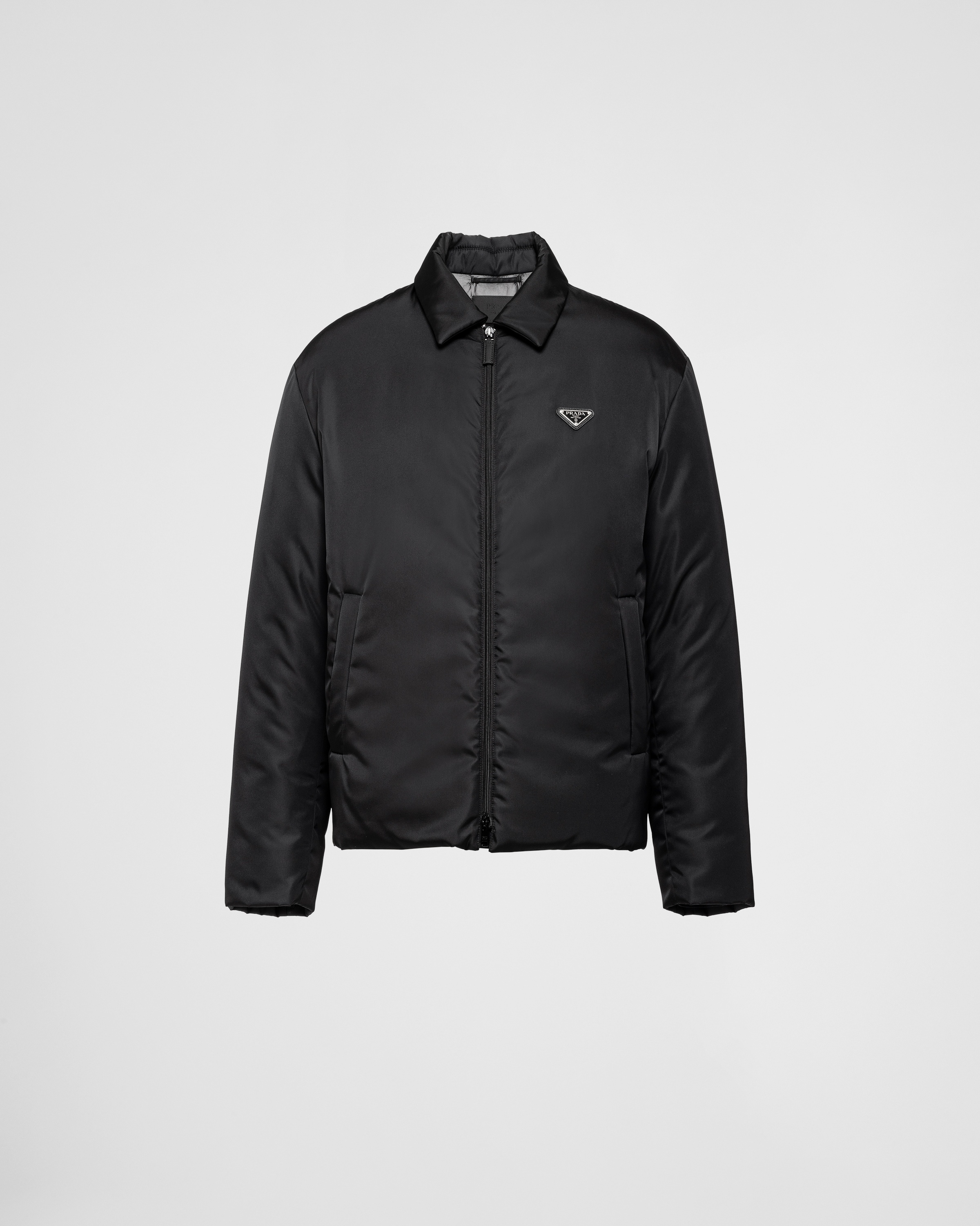 Prada Cropped Re-Nylon down jacket