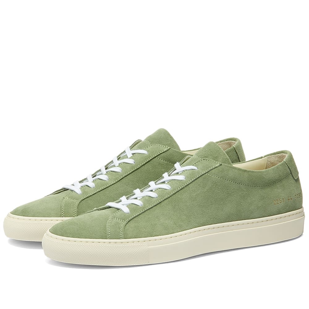 Common Projects Original Achilles Low Suede Contrast Sole - 1