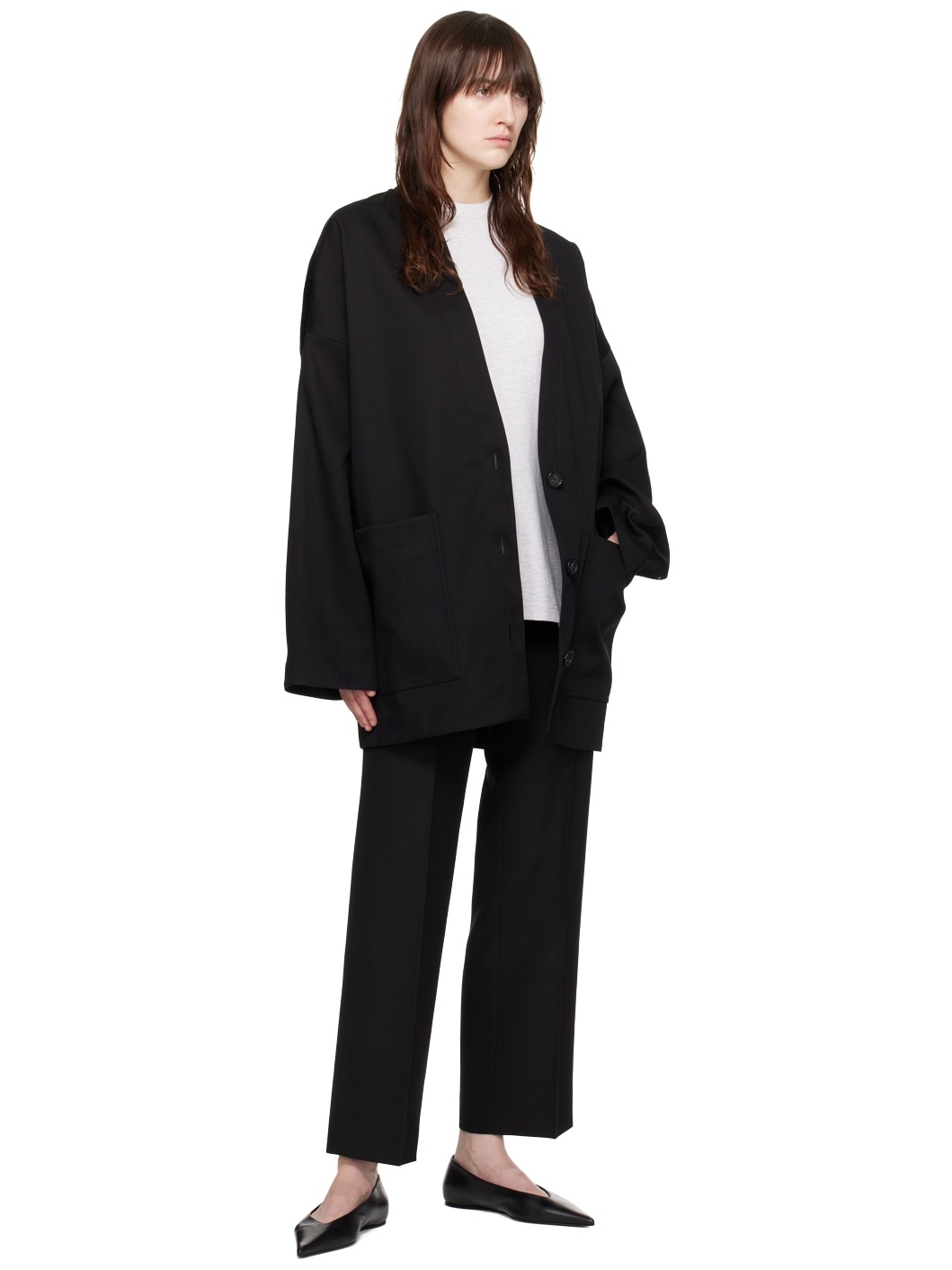 Black Tailored Trousers - 4