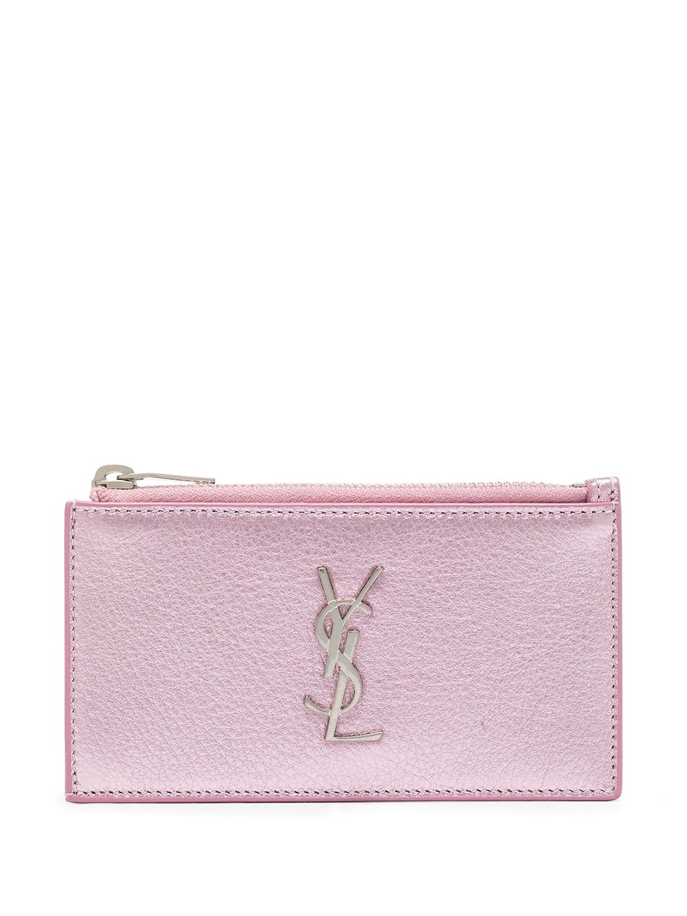 YSL metallic zipped pouch - 1