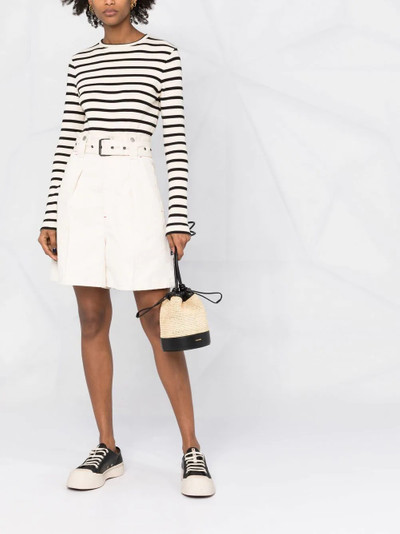 Jil Sander two-tone bucket bag outlook