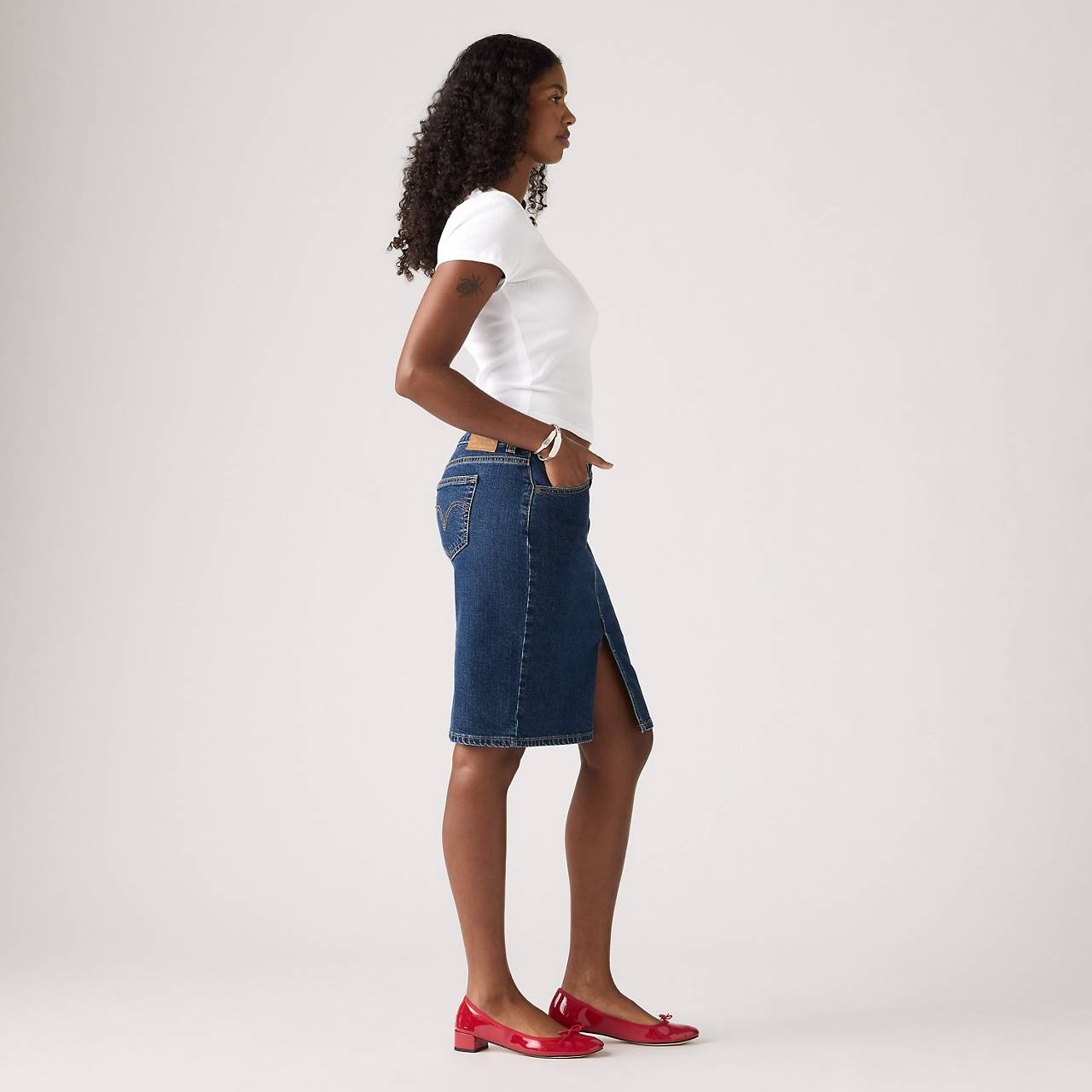 LOW MIDI SKIRT - 6