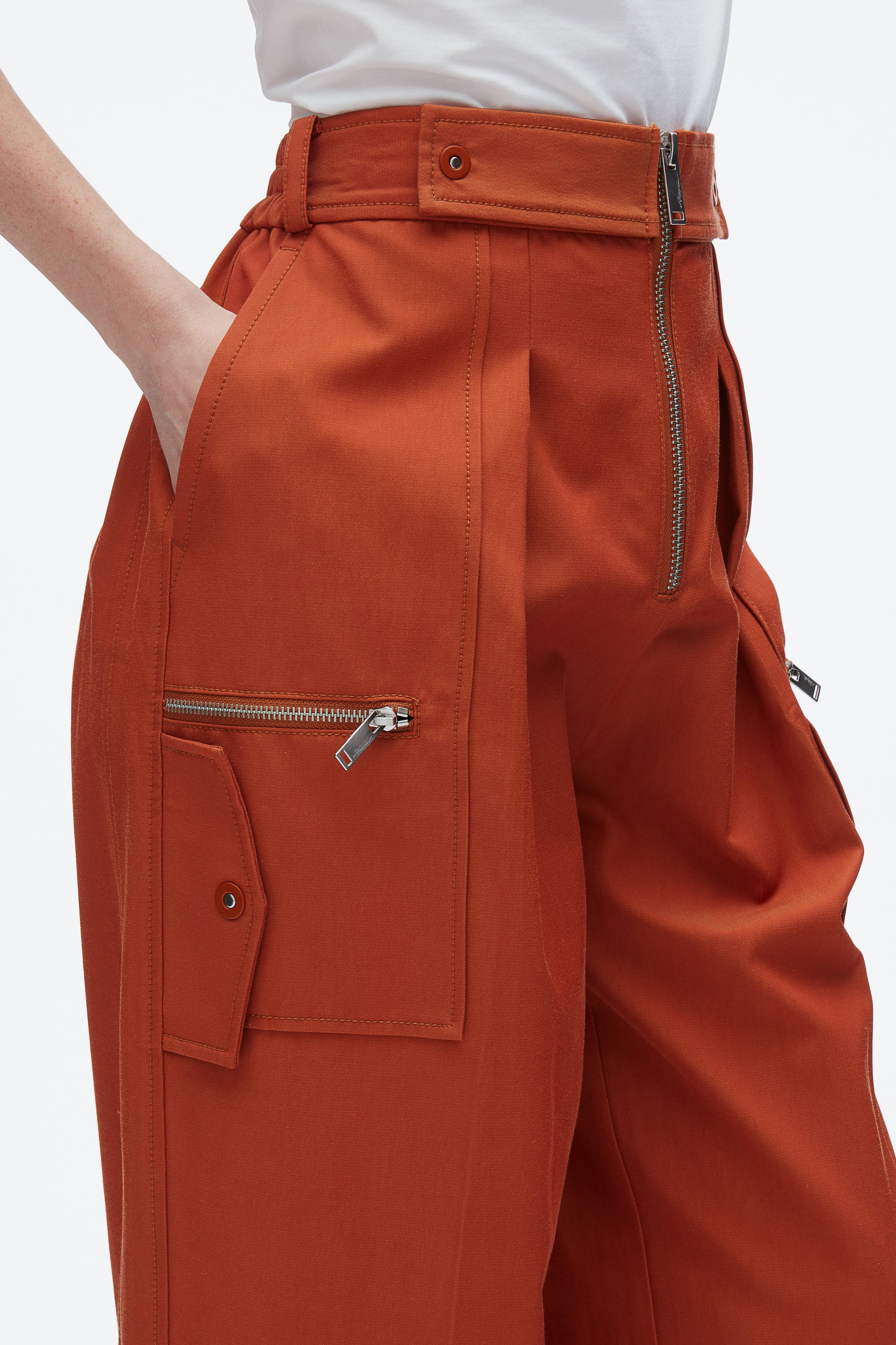 Double Zip Wide Leg Pant - 6