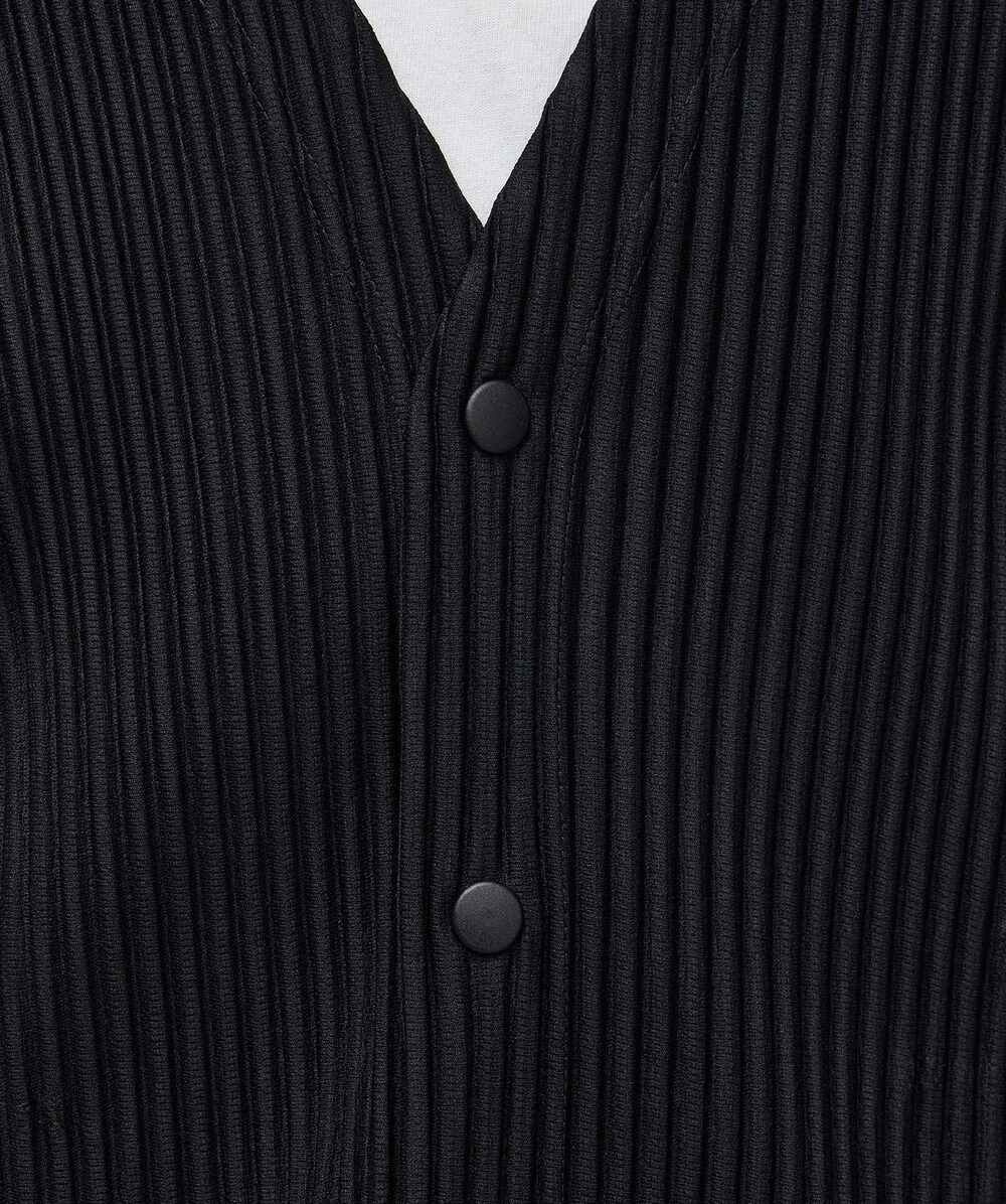 Basic Pleats Cardigan - 4