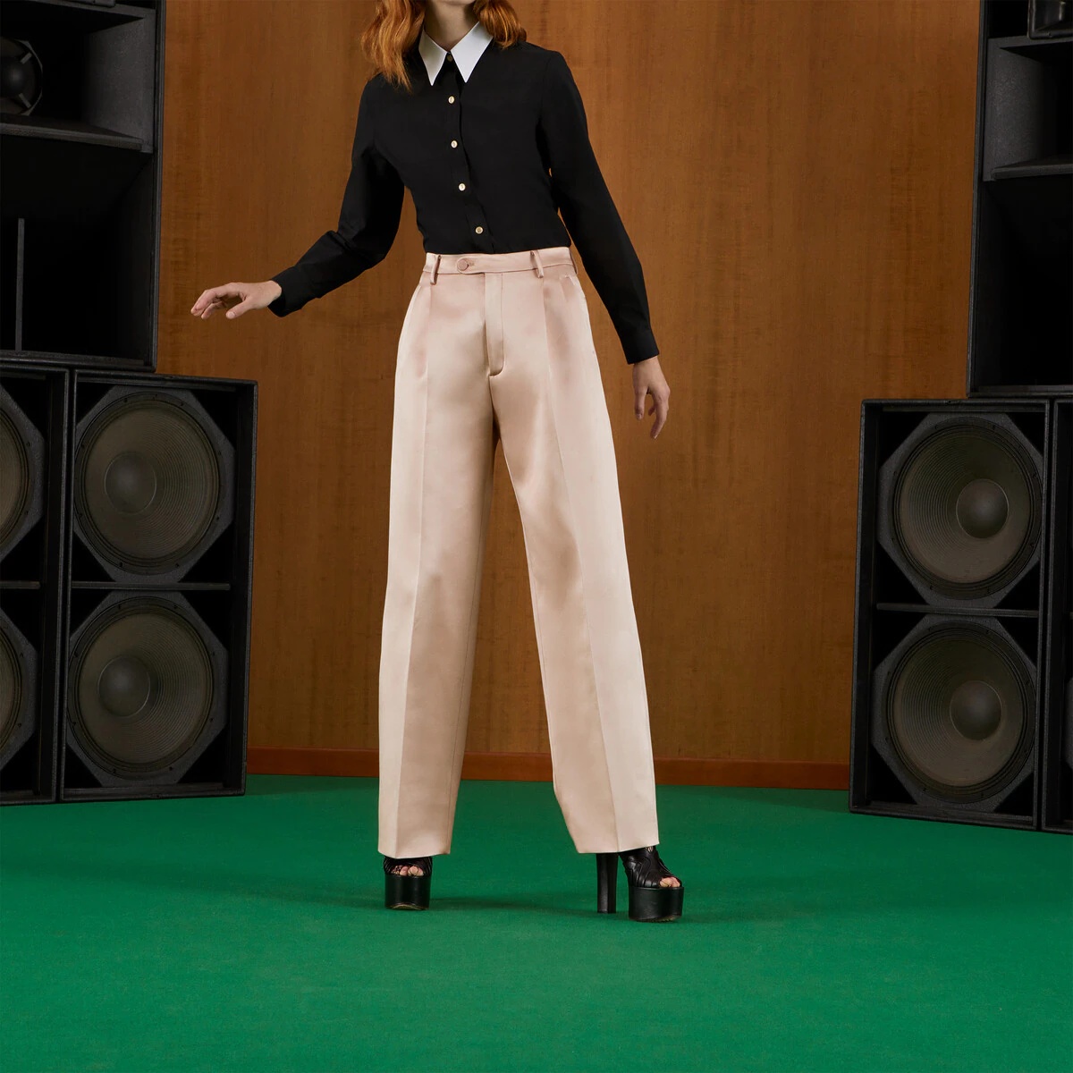 Straight satin pants - 6
