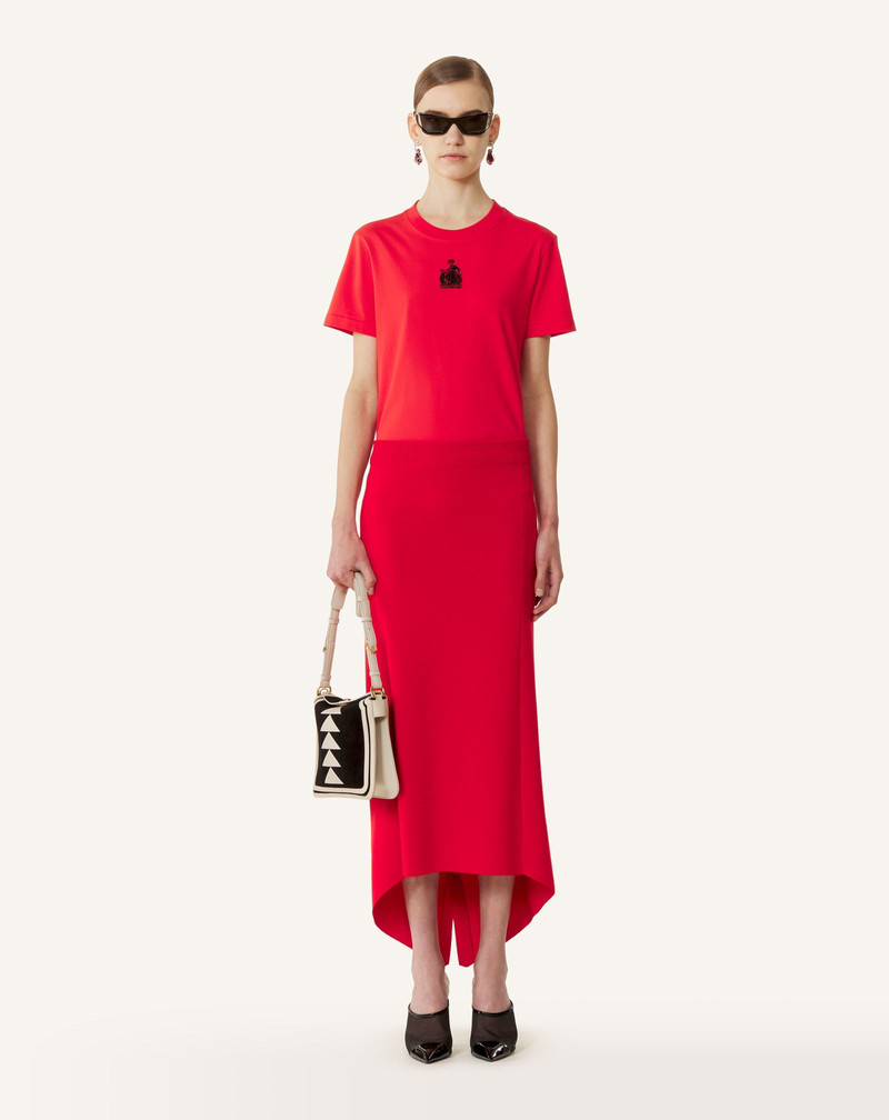 Lanvin MOTHER AND DAUGHTER EMBROIDERED COTTON JERSEY T-SHIRT outlook