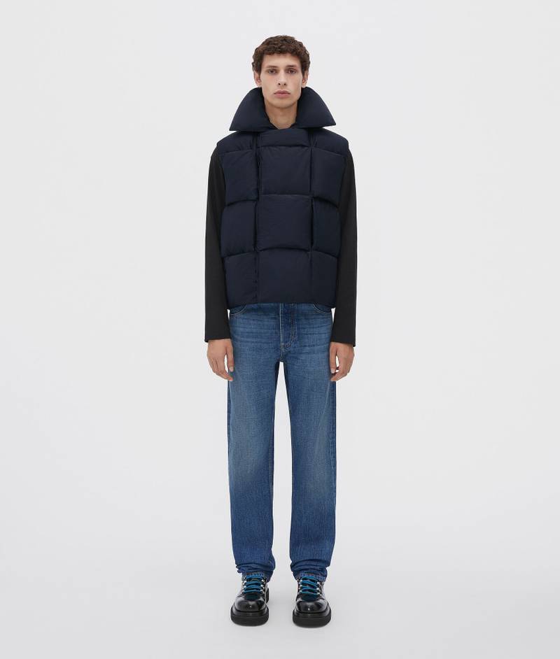 padded nylon intreccio gilet 1