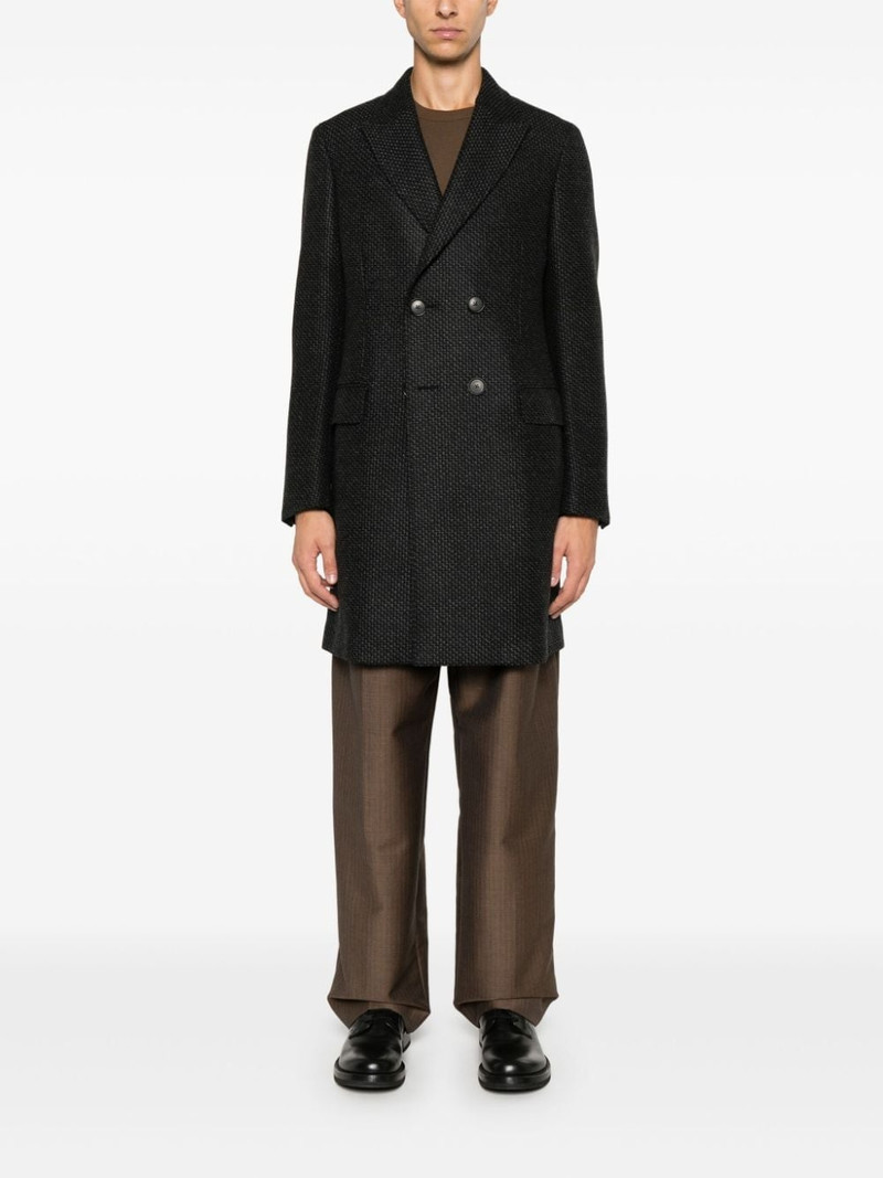 ZEGNA mini-check coat outlook