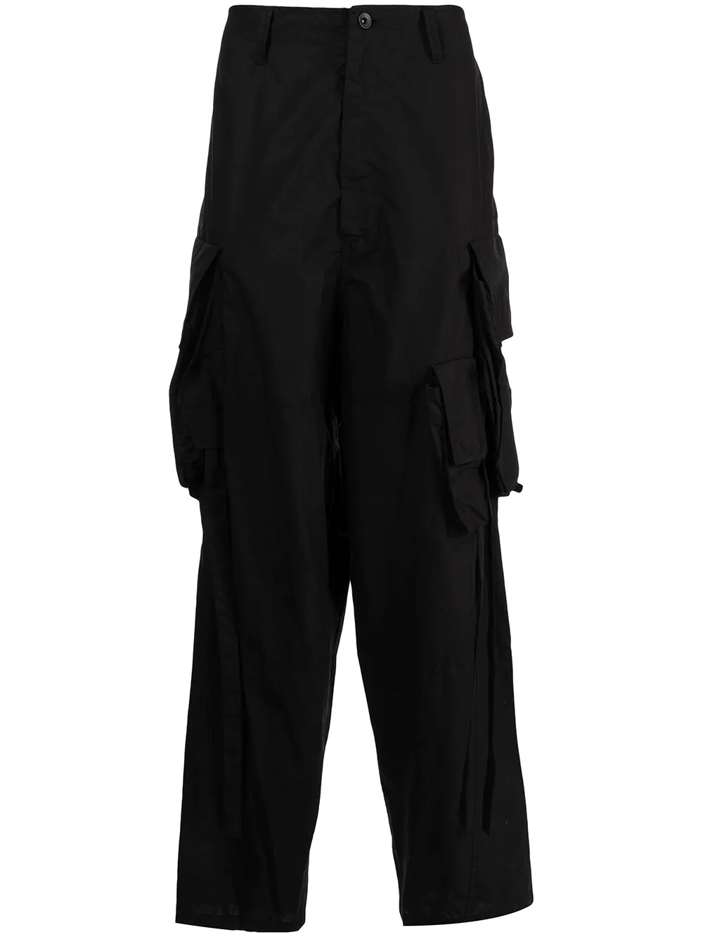 hanging-strap cargo trousers - 1