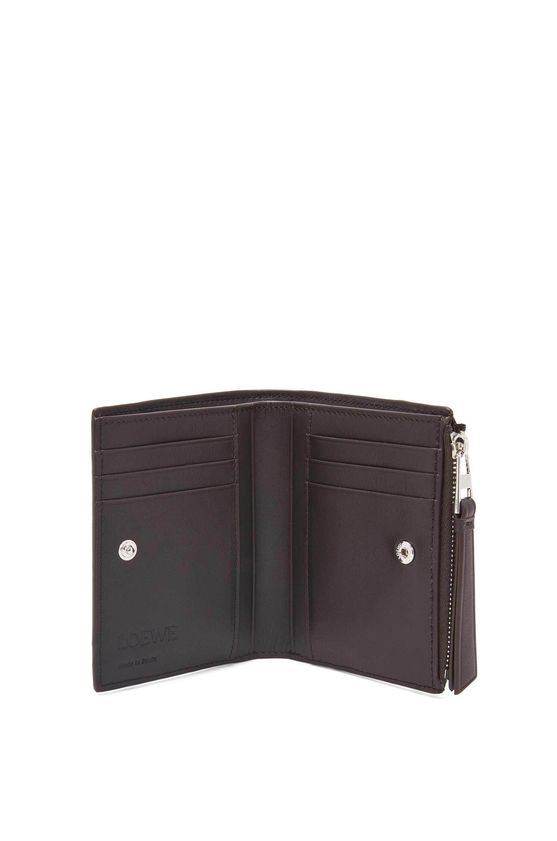 Puzzle slim compact wallet in classic calfskin - 2