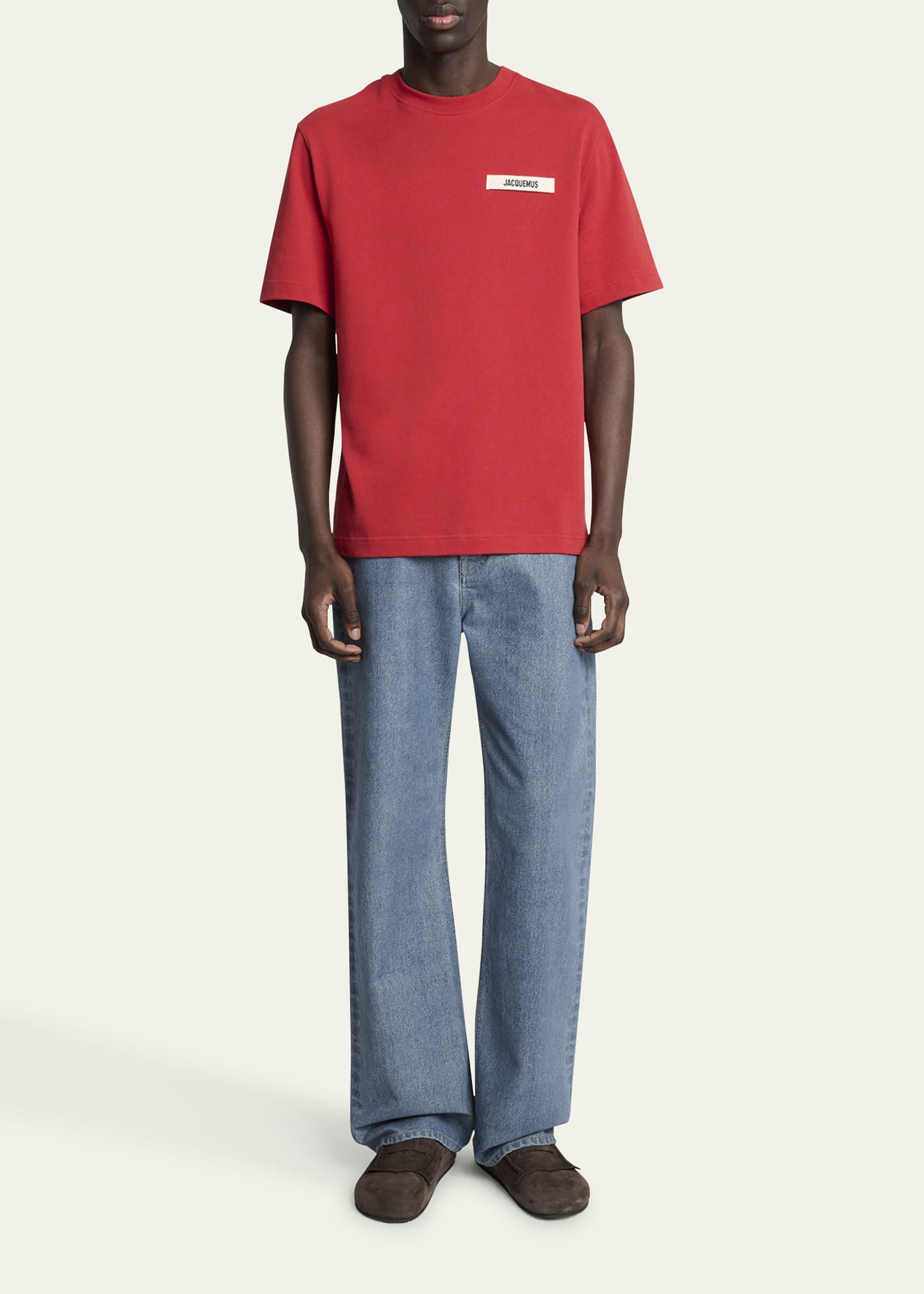 Men's Grosgrain Logo Crewneck T-Shirt - 2