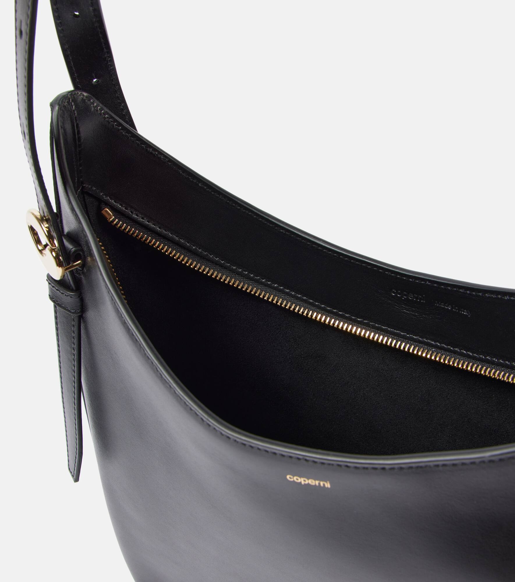Medium leather shoulder bag - 3