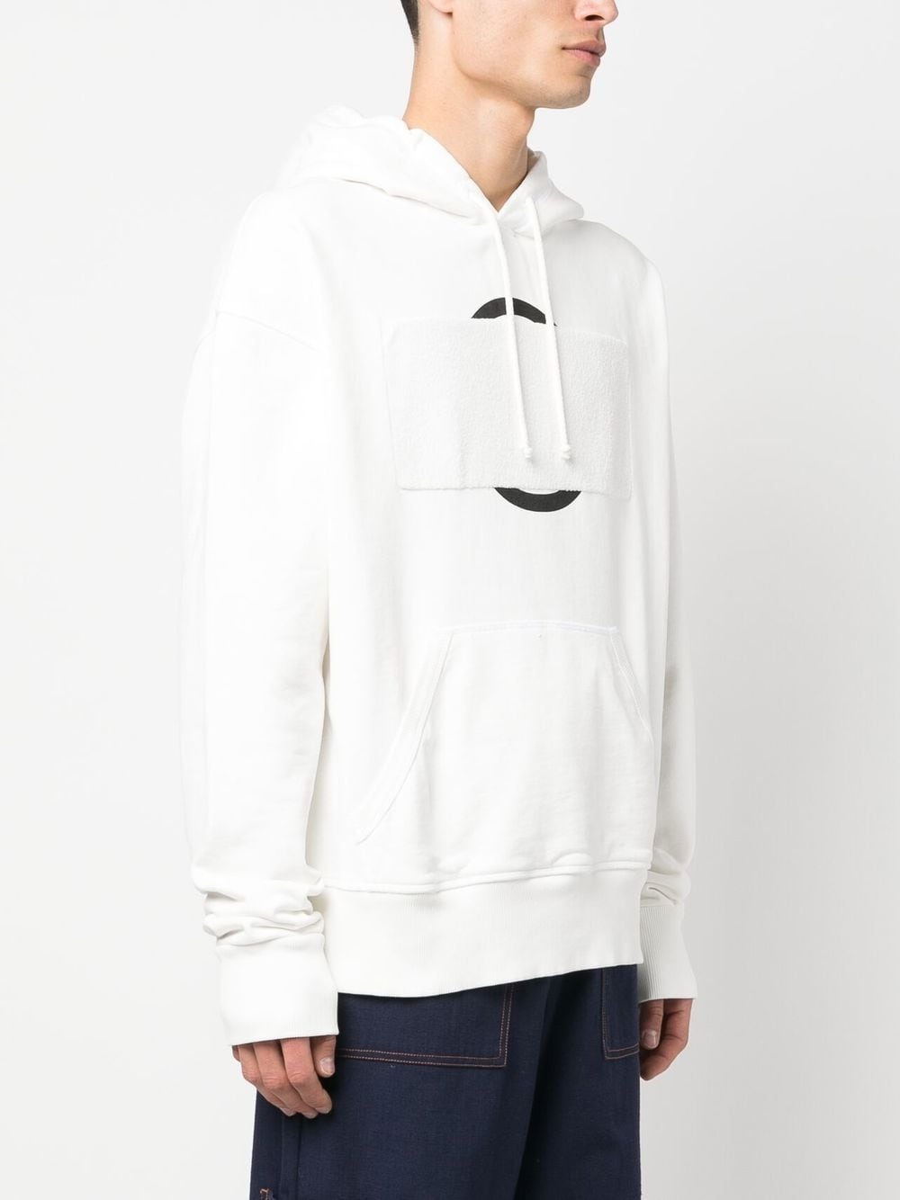 graphic-print cotton hoodie - 3