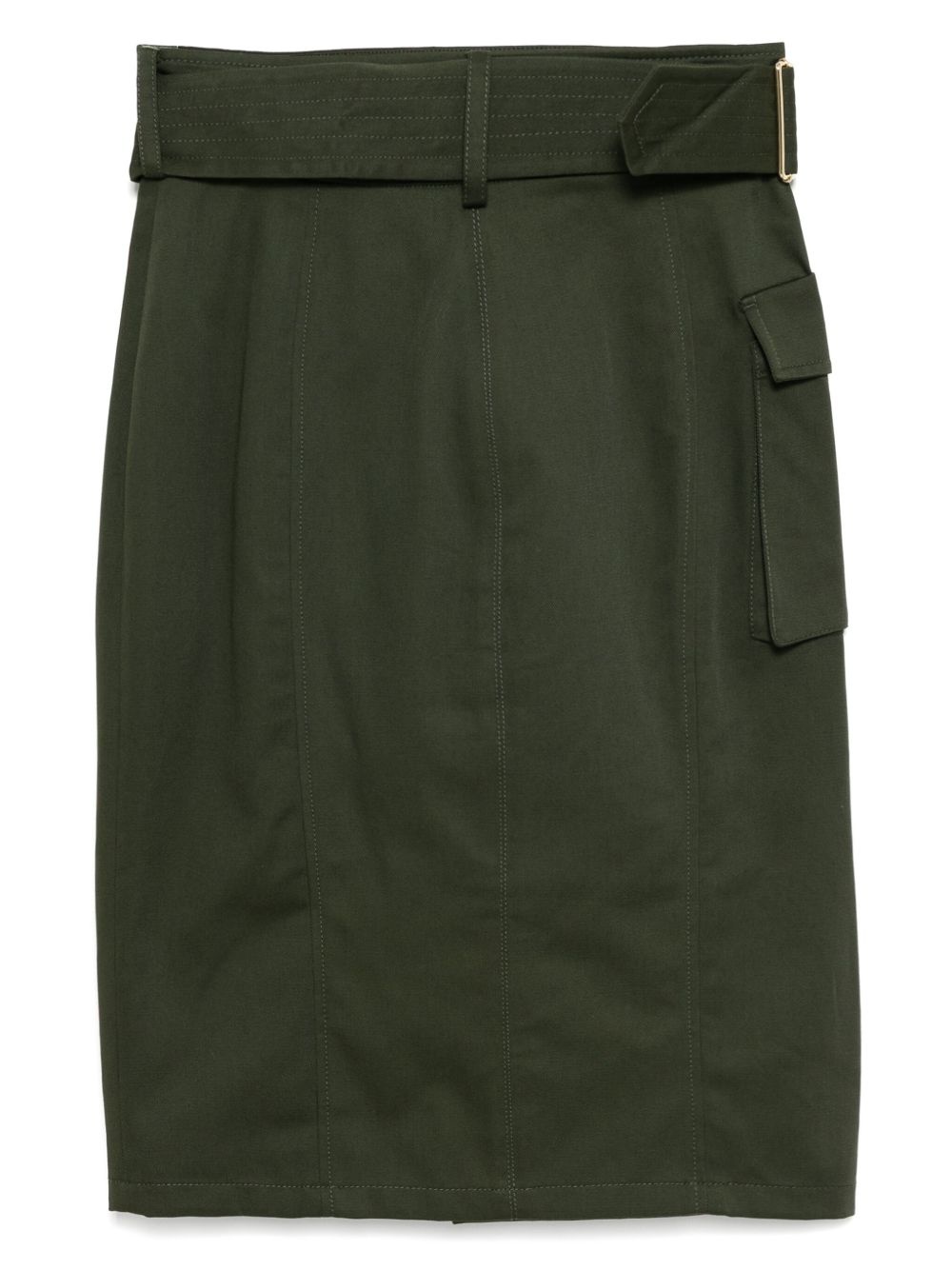 gabardine wrap skirt - 2