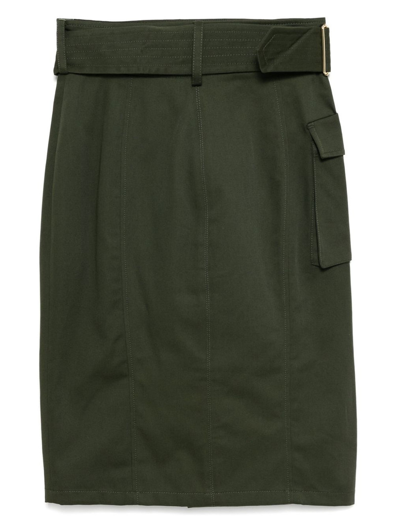 ELIE SAAB gabardine wrap skirt outlook