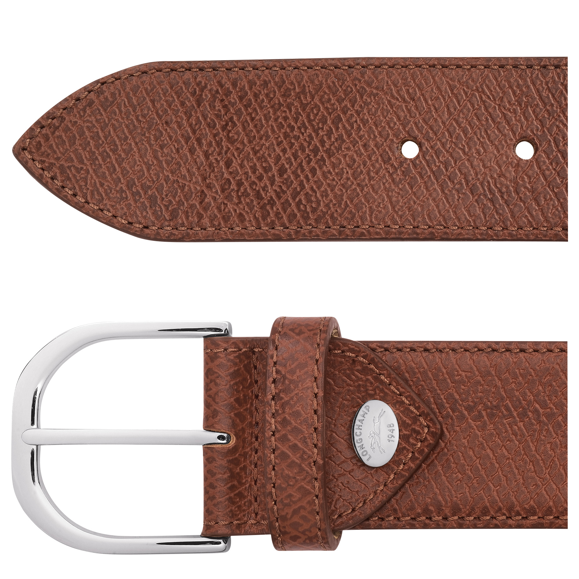 Le Pliage Original Men's belt Brown - Leather - 3