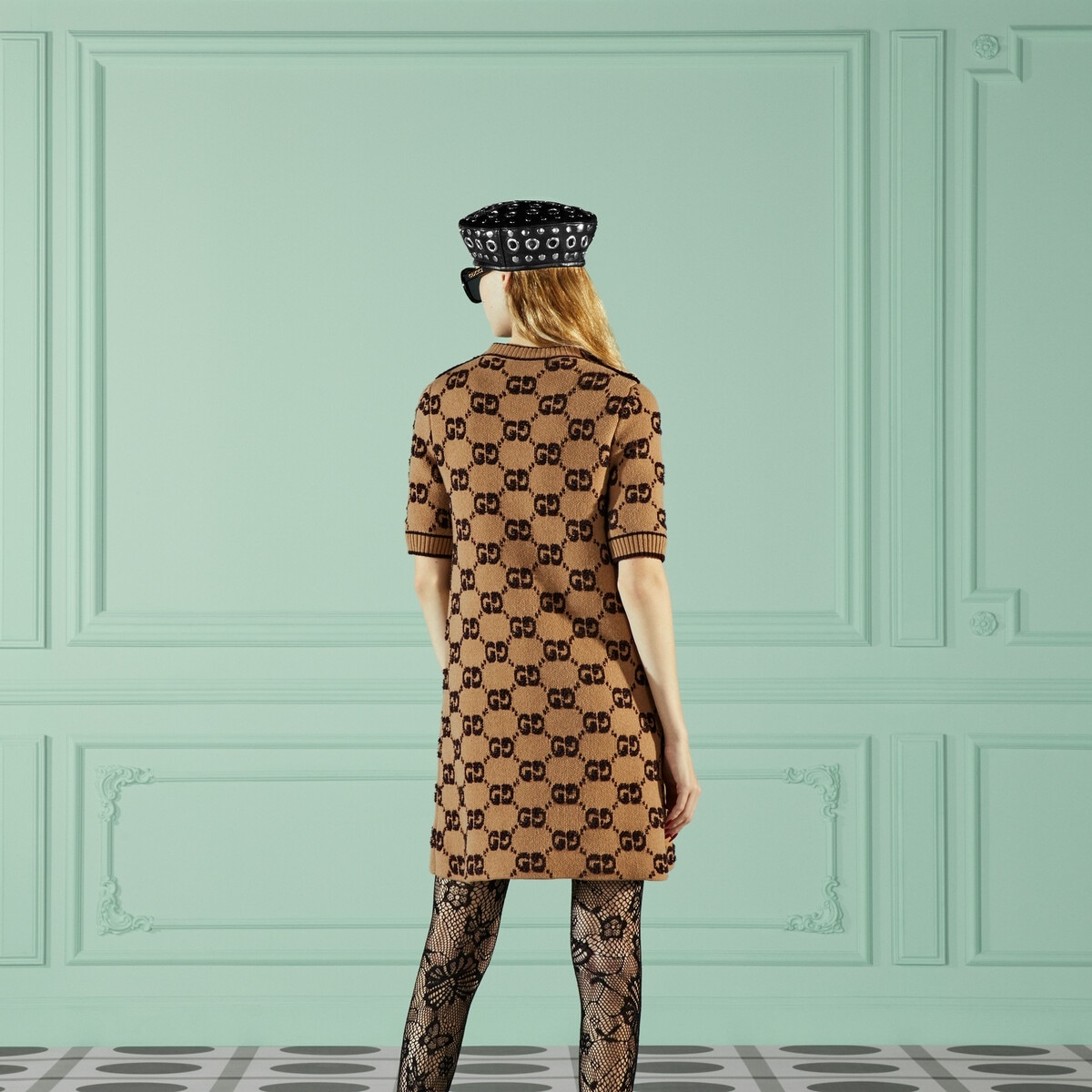 GUCCI GG wool bouclé jacquard dress | REVERSIBLE