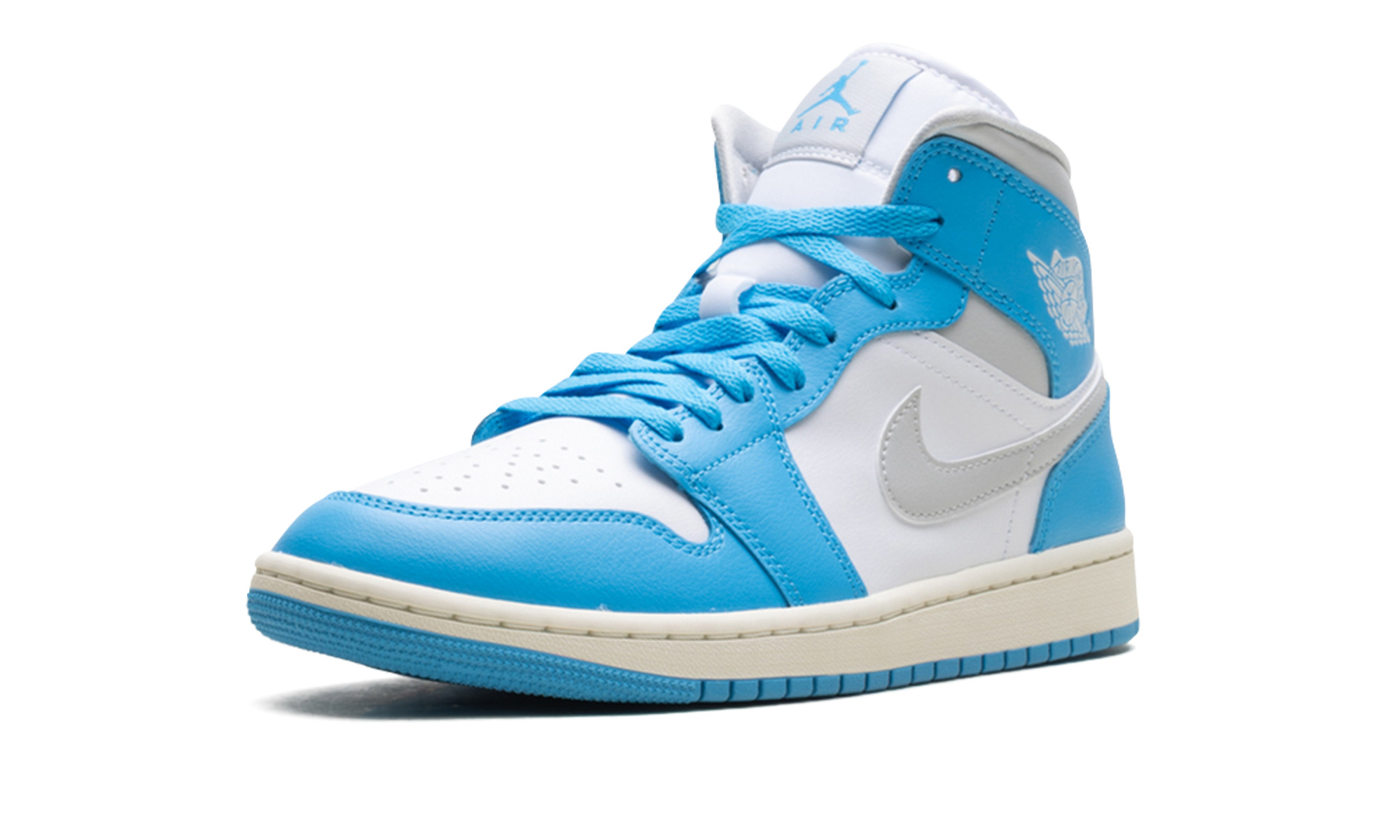 Jordan 1 Mid WMNS "Dark Powder Blue White Sail Neutral Grey" - 4