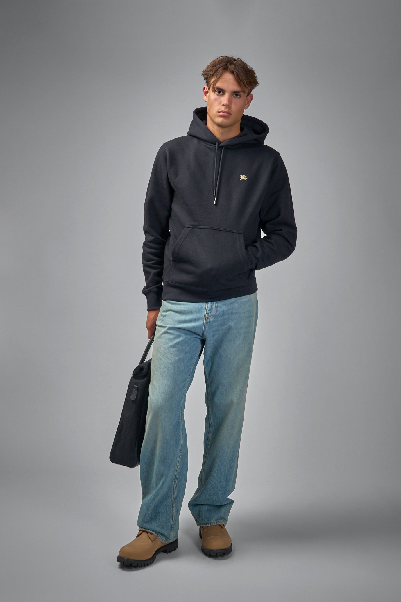 Knight Stamp Cotton Hoodie - 3