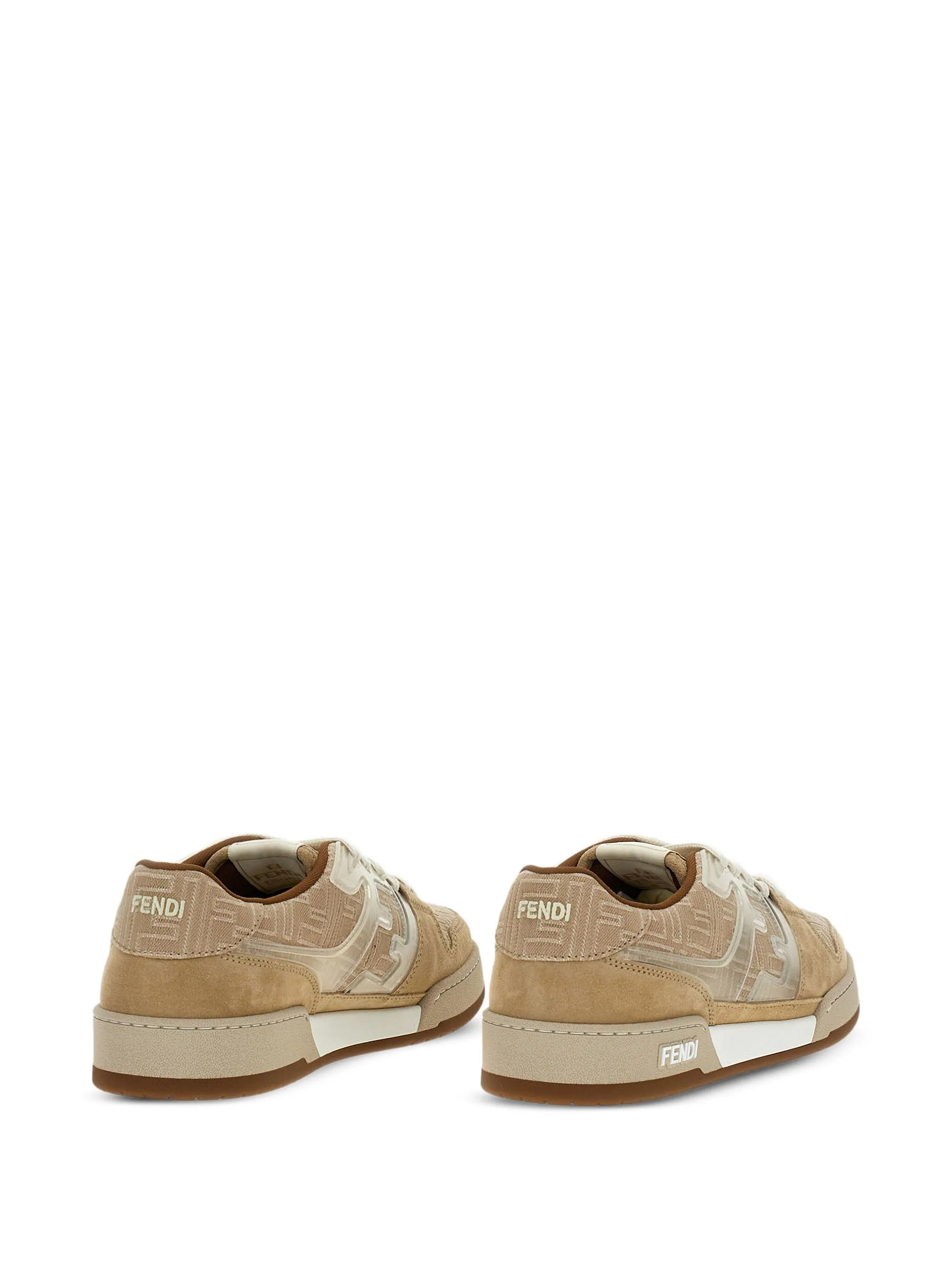 leather low-top sneakers - 3