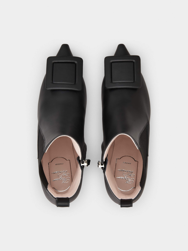 Viv' in The City Booties in Leather 4