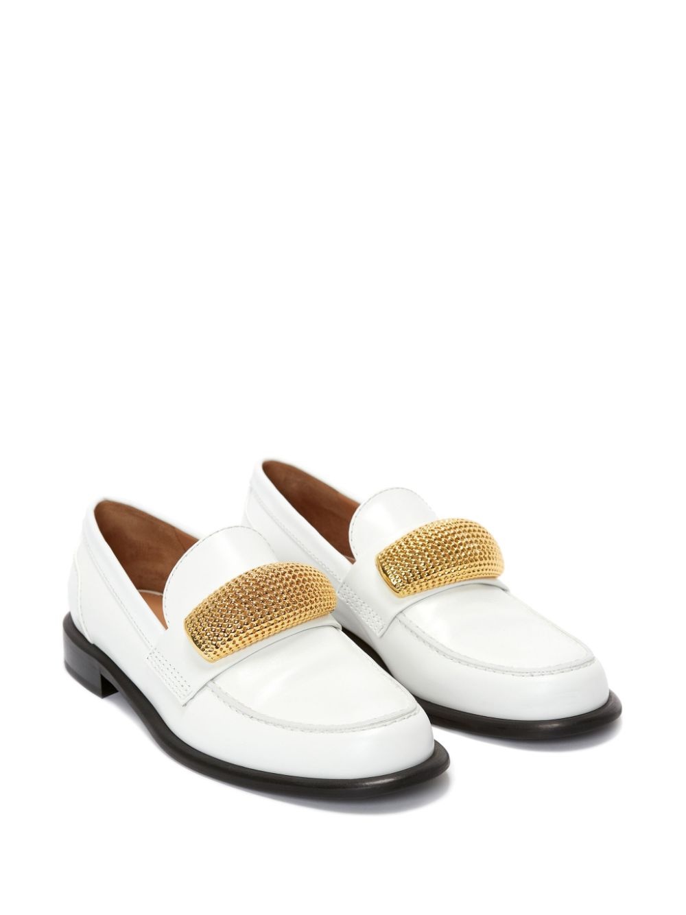 appliquÃ©-detail leather loafers - 2