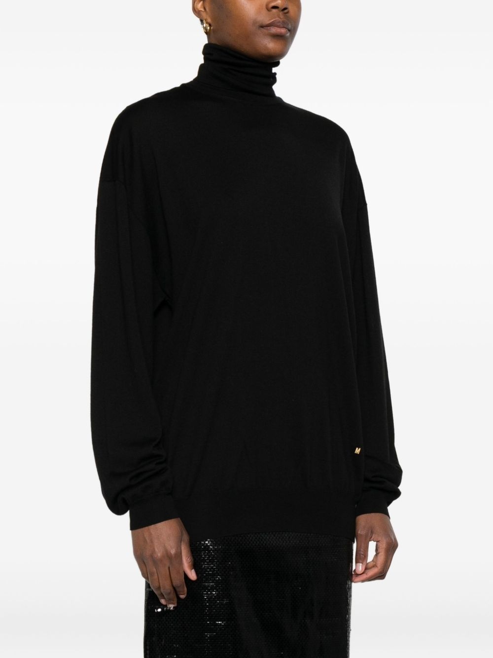 turtleneck wool sweater - 3
