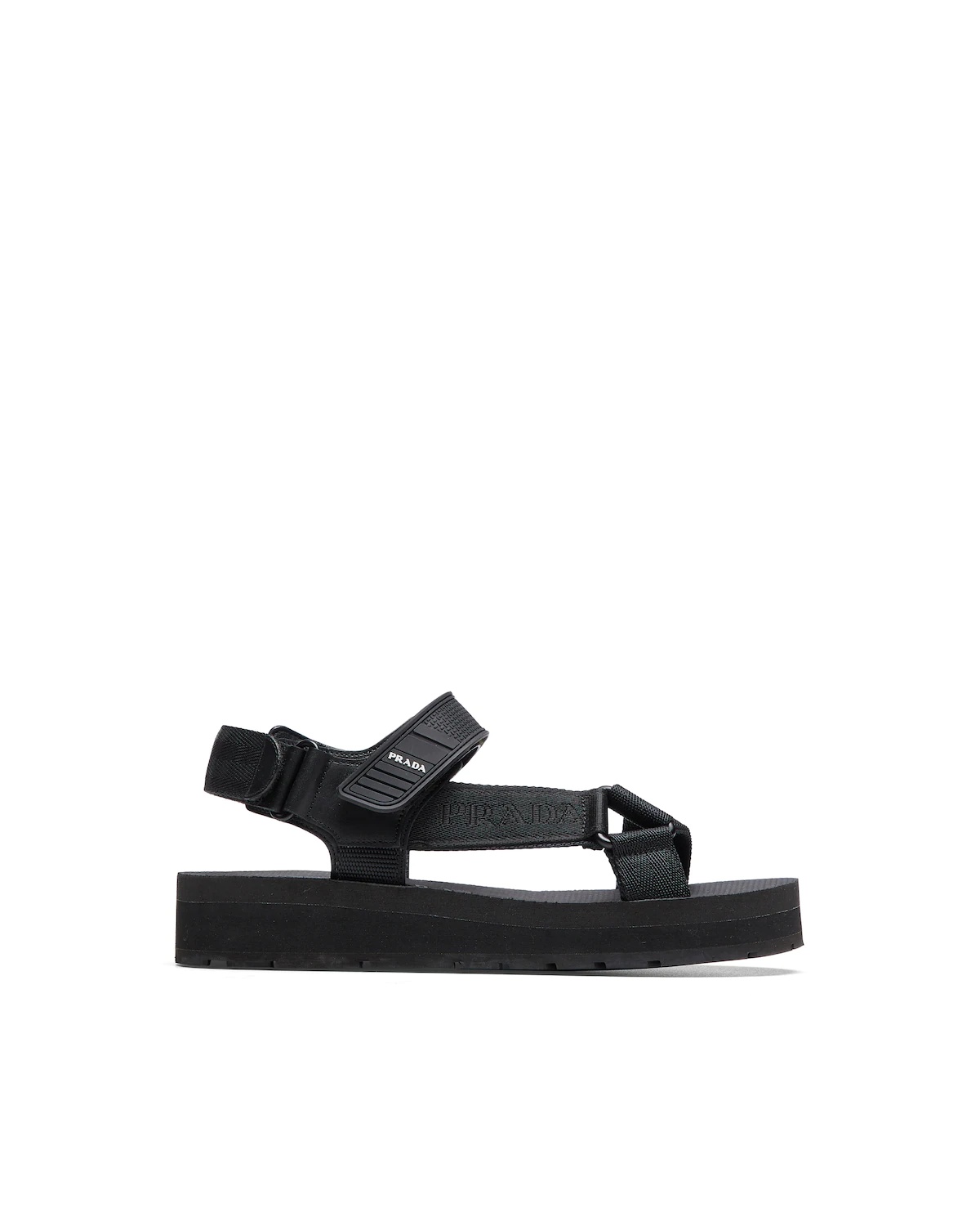 Sporty nylon band strap sandals - 1