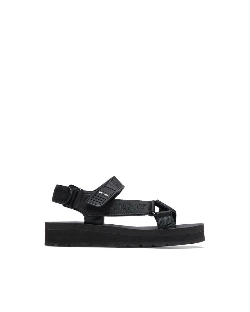 Sporty nylon band strap sandals 1