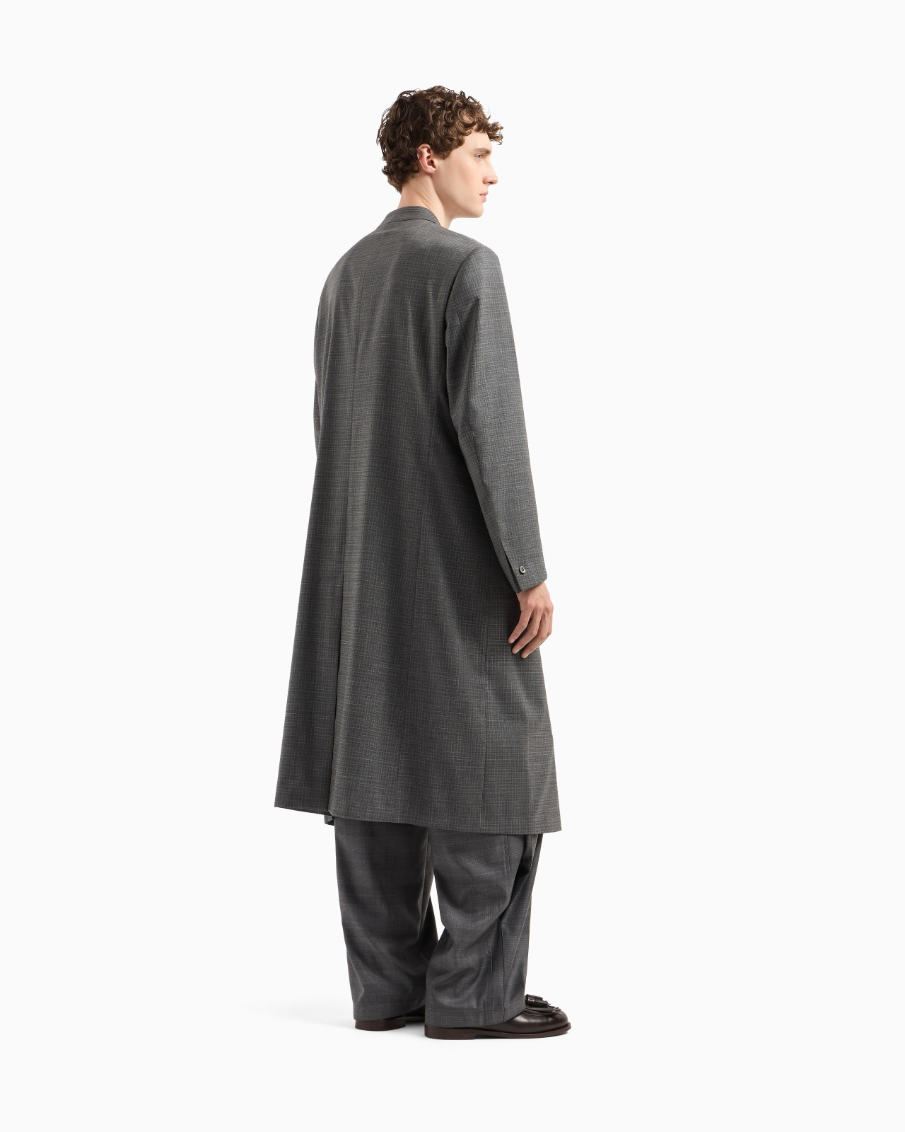 TROPICAL WOOL SINGLE-BREASTED OVERCOAT - 3