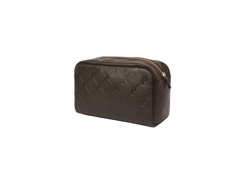 PAL-M-GRAM LEATHER WASHBAG BROWN 1