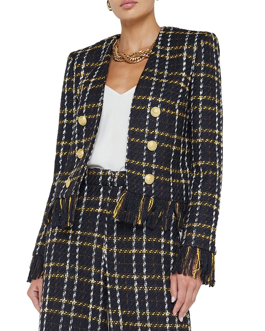 L'AGENCE Belmont Fringe Jacket - 1