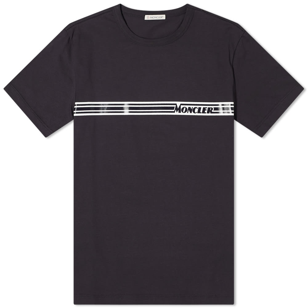 Moncler Chest Logo Stripe Tee - 1