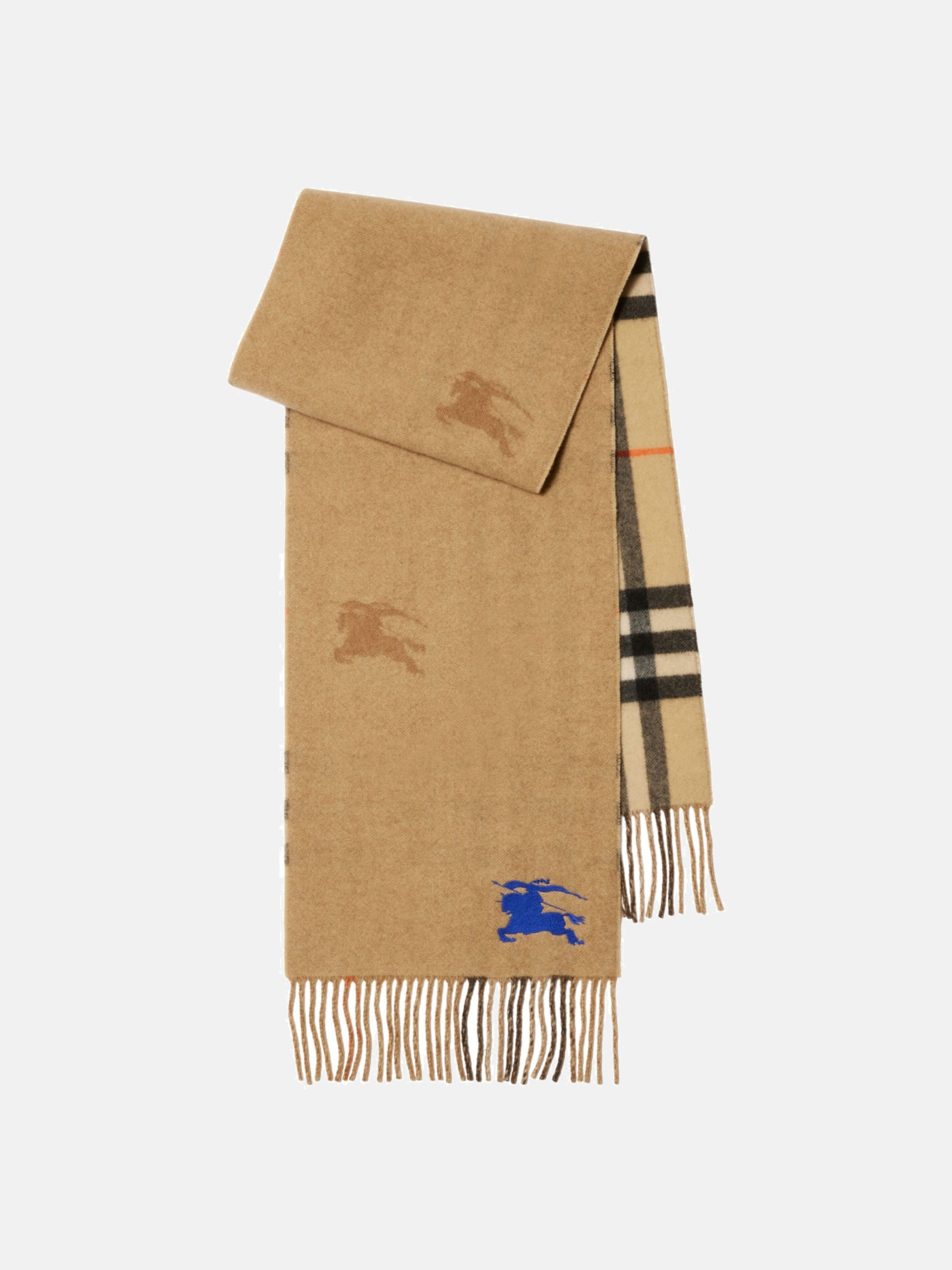 BURBERRY Unisex EKD Cashmere Reversible Scarf - 1